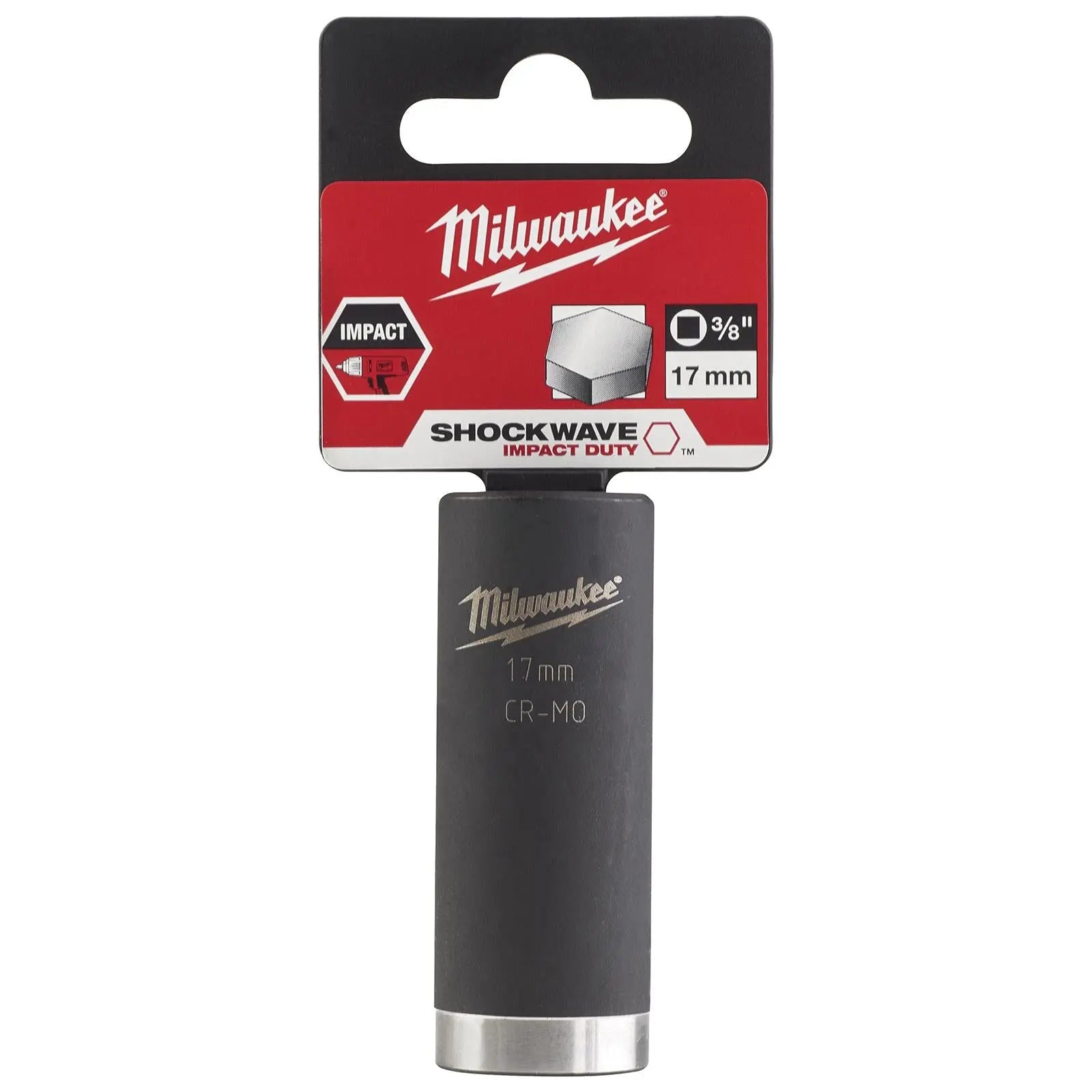 Milwaukee Impact Sockets Deep 3/8" Drive Shockwave Impact Duty 