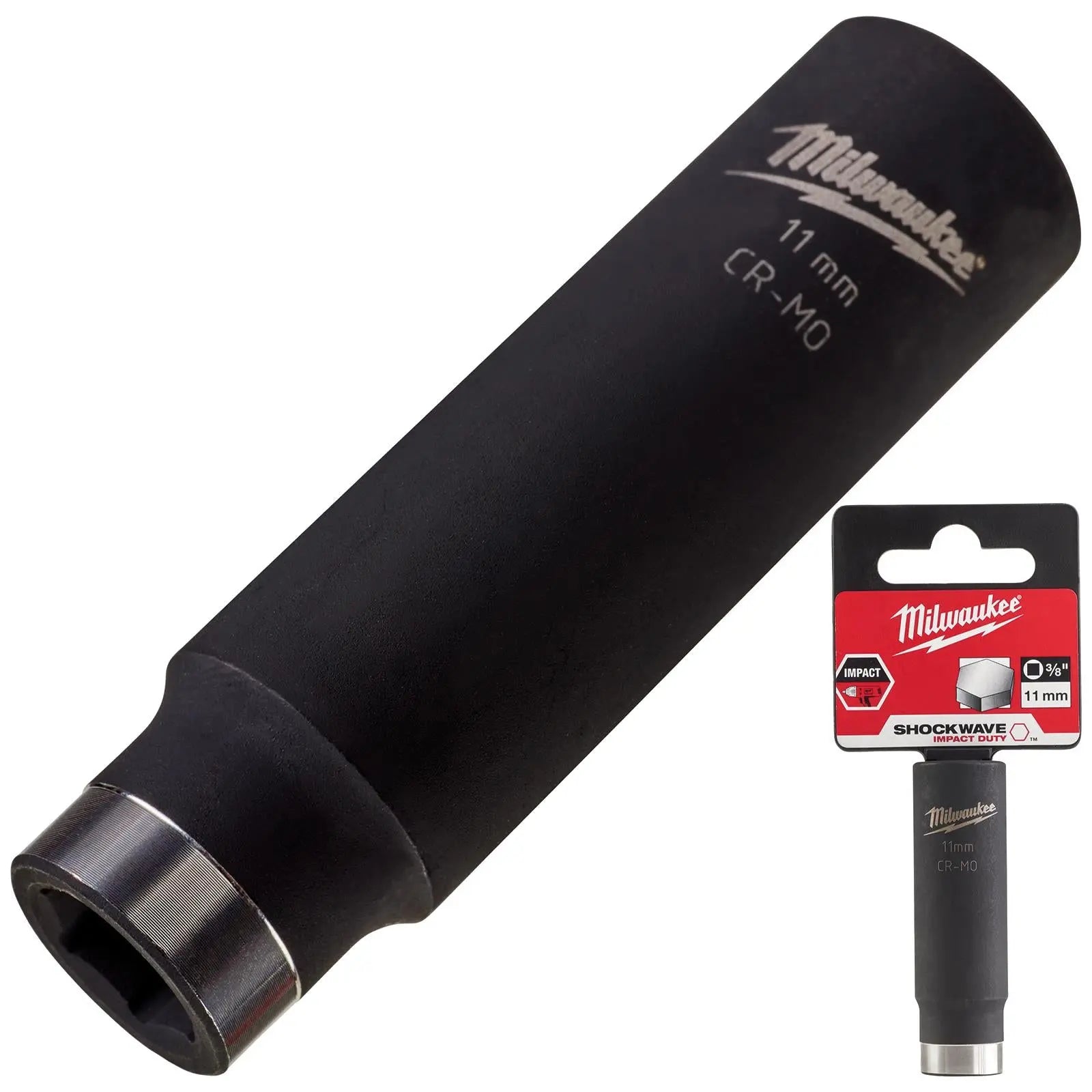Milwaukee Impact Sockets Deep 3/8" Drive Shockwave Impact Duty 