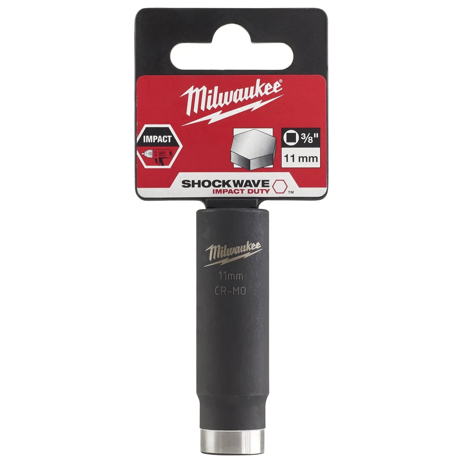 Milwaukee Impact Sockets Deep 3/8" Drive Shockwave Impact Duty 