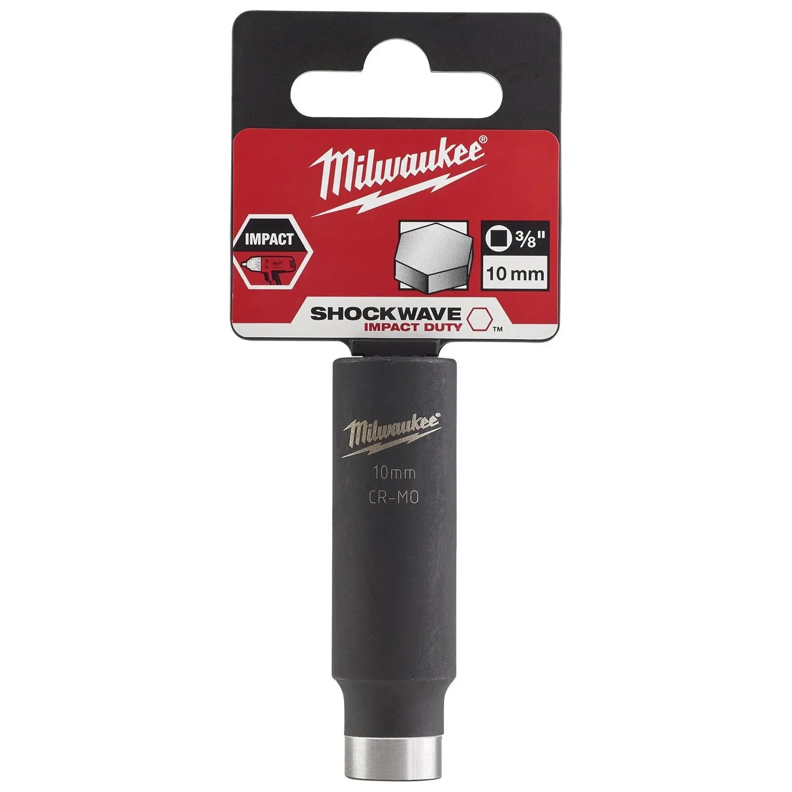 Milwaukee Impact Sockets Deep 3/8" Drive Shockwave Impact Duty 