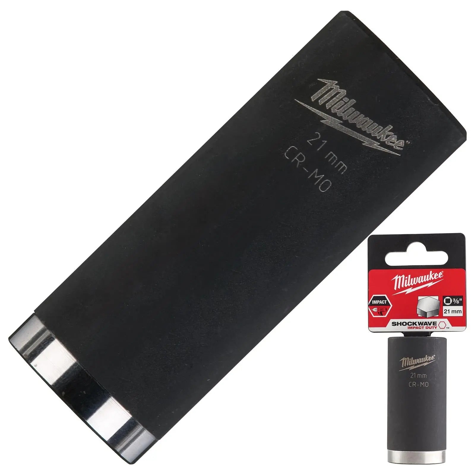 Milwaukee Impact Sockets Deep 3/8" Drive Shockwave Impact Duty 