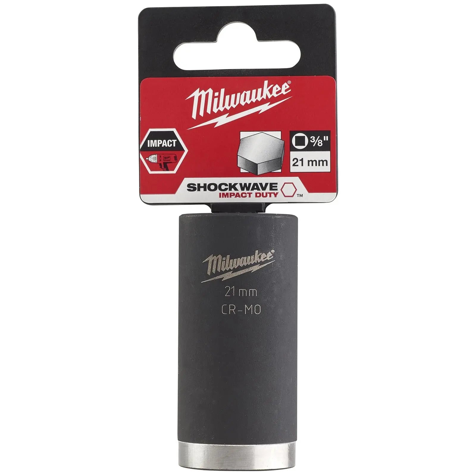 Milwaukee Impact Sockets Deep 3/8" Drive Shockwave Impact Duty 