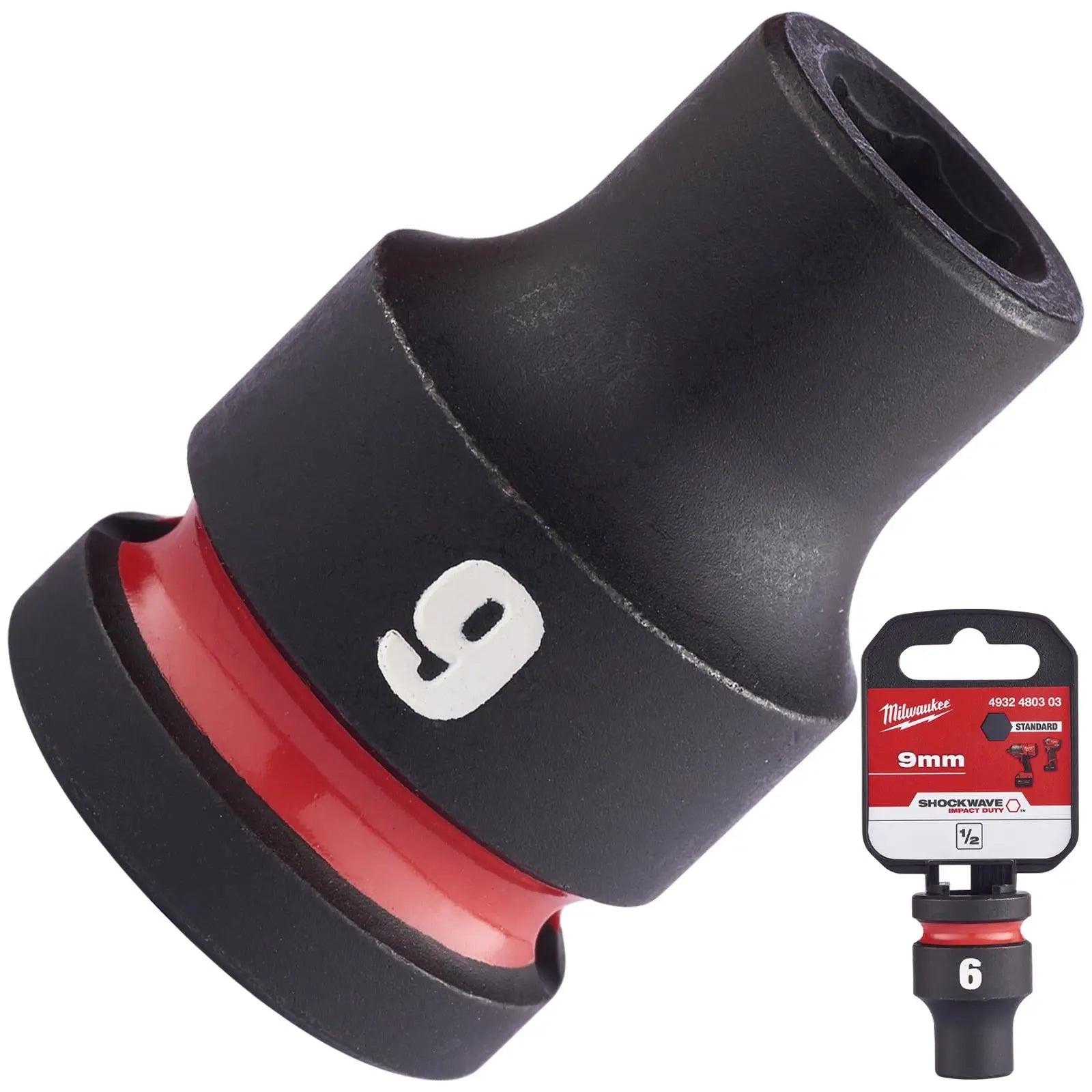 Milwaukee Impact Sockets Standard 1/2" Drive 8-32mm SHOCKWAVE Impact Duty 