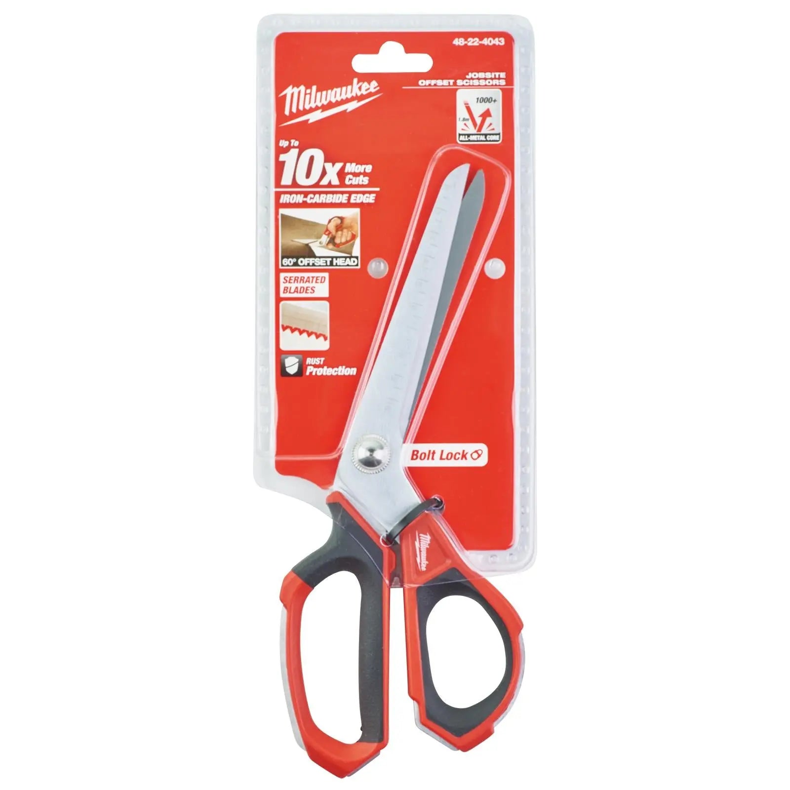 Milwaukee Jobsite Offset Scissors 115mm Blade 