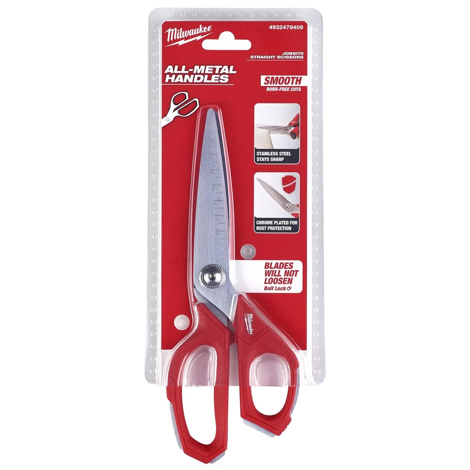 Milwaukee Jobsite Straight Scissors 95mm Blade 