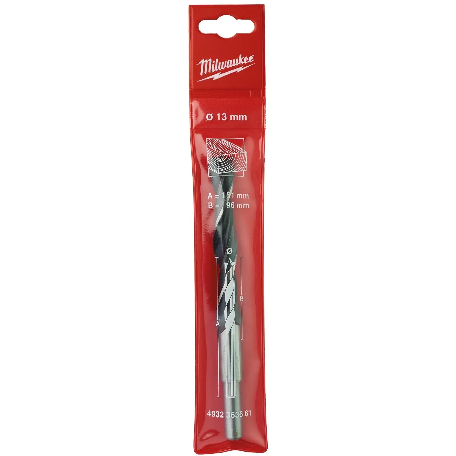 Milwaukee Lip and Spur Brad Point Wood Drill Bits 