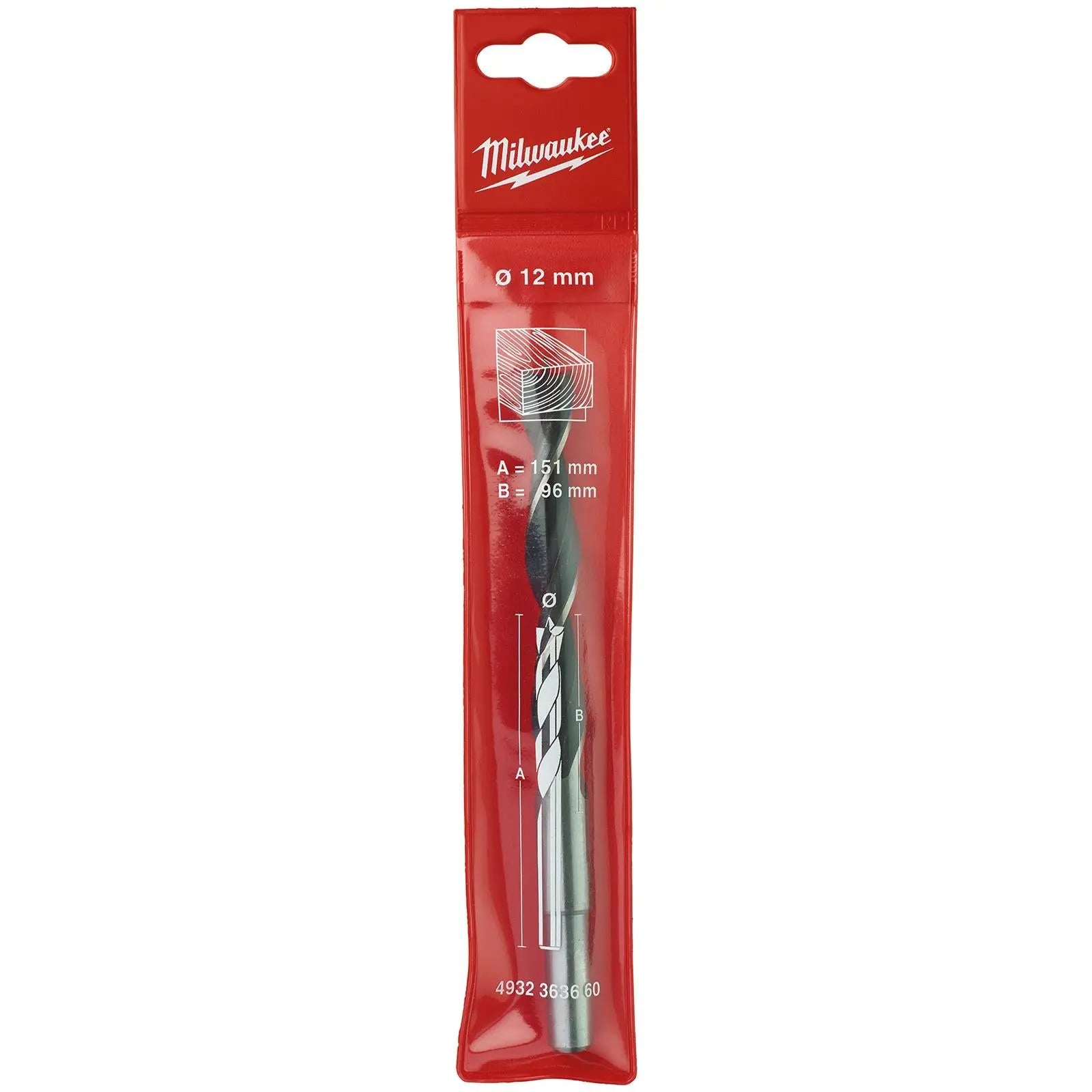 Milwaukee Lip and Spur Brad Point Wood Drill Bits 