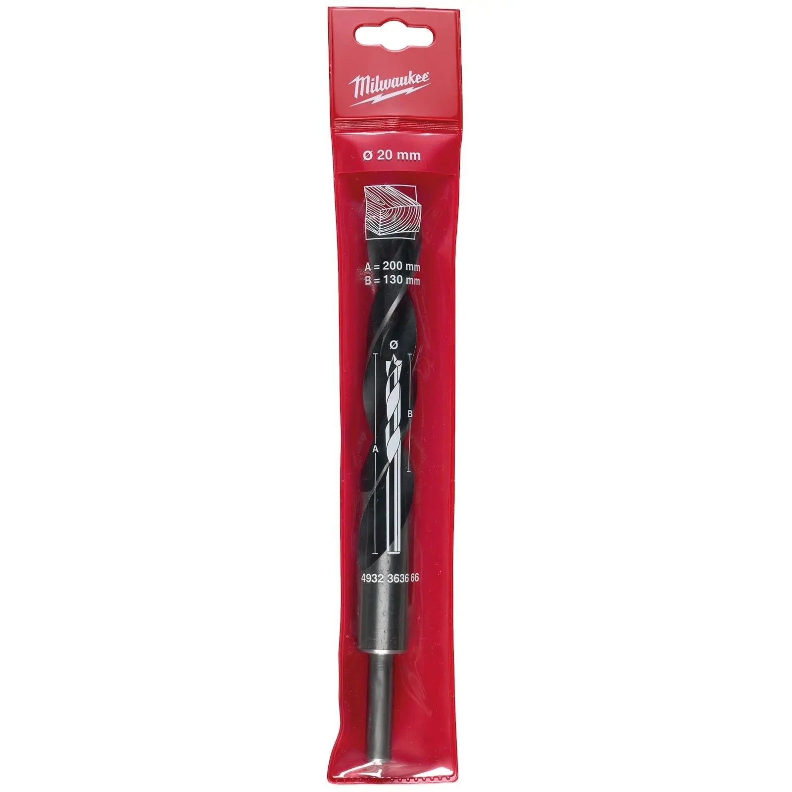 Milwaukee Lip and Spur Brad Point Wood Drill Bits 