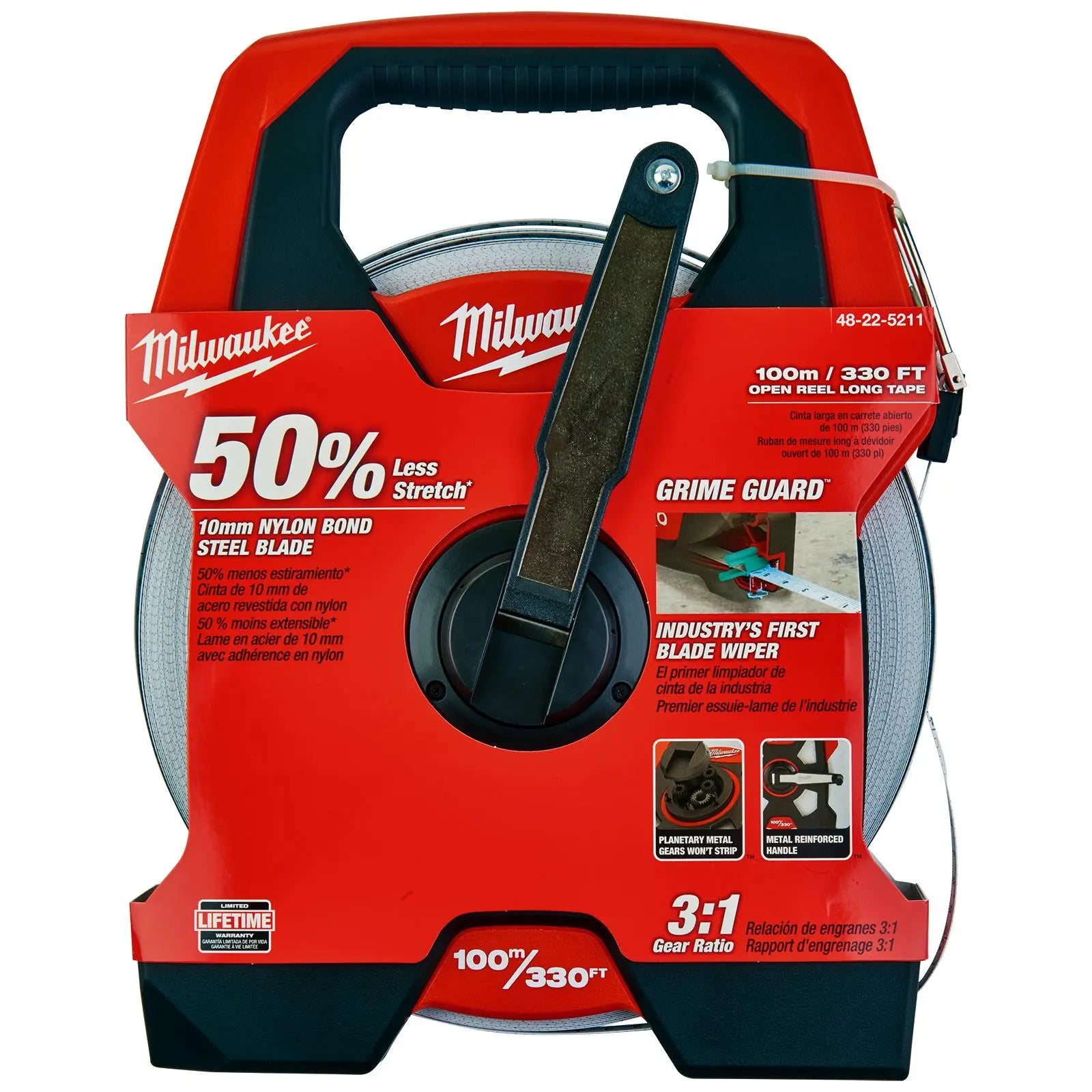 Milwaukee Long Open Measuring Tape 100m 330ft 