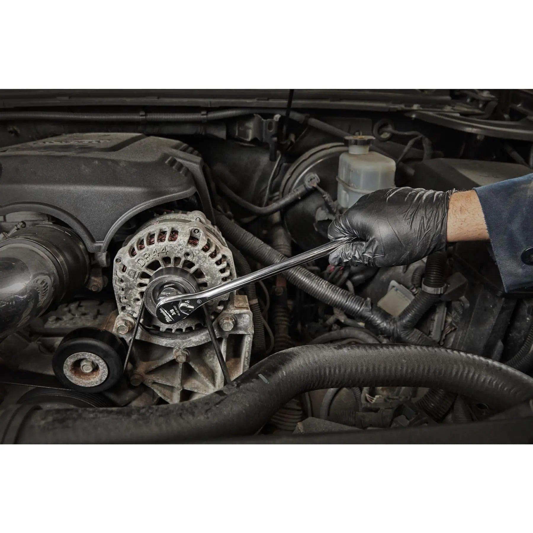 Milwaukee Long Ratchet Handle Socket Wrench 3/8" Drive 305mm  White Rose Tools