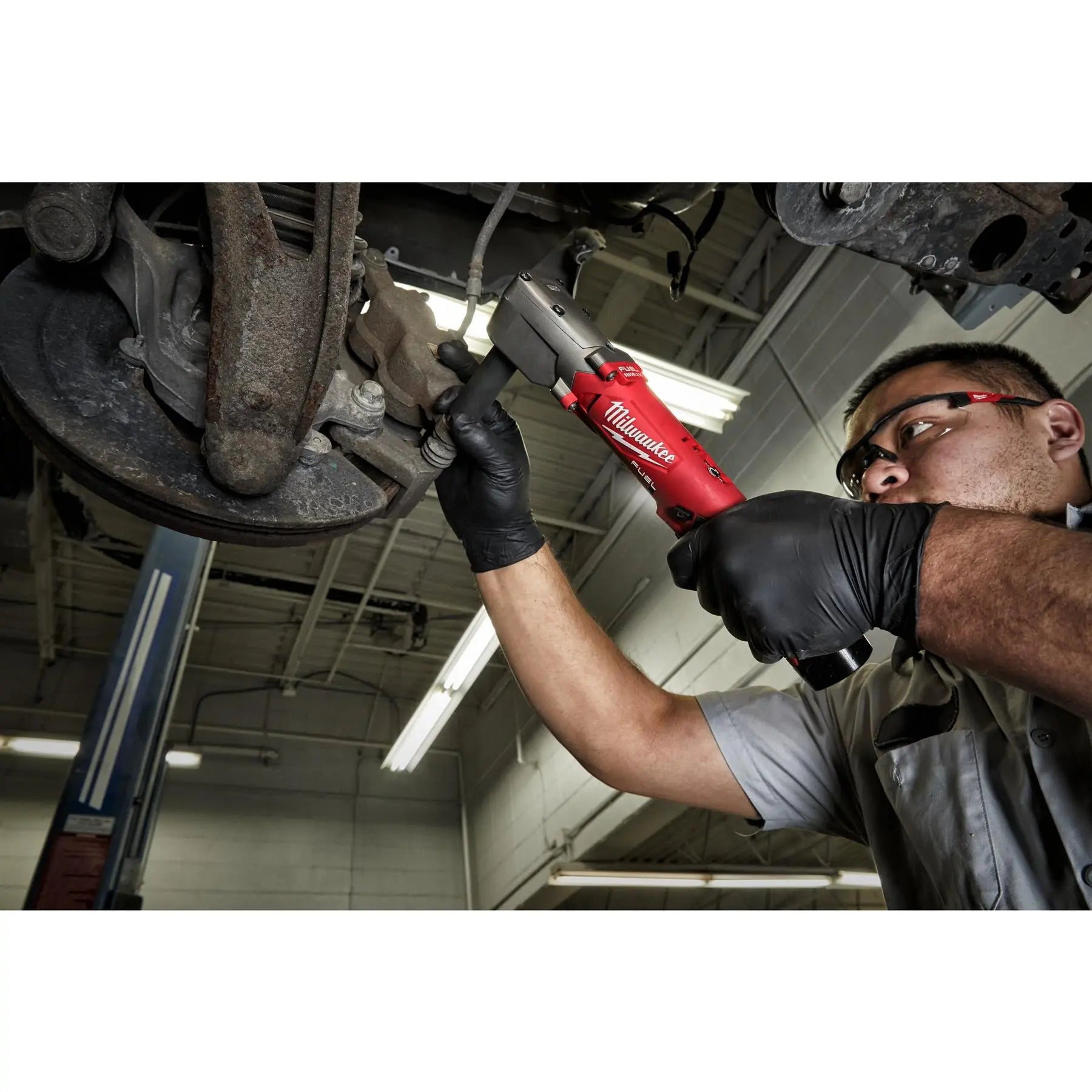 Milwaukee M12 12V Fuel 1/2" Right Angle Impact Wrench With Friction Ring Bare Unit M12FRAIWF12-0  White Rose Tools