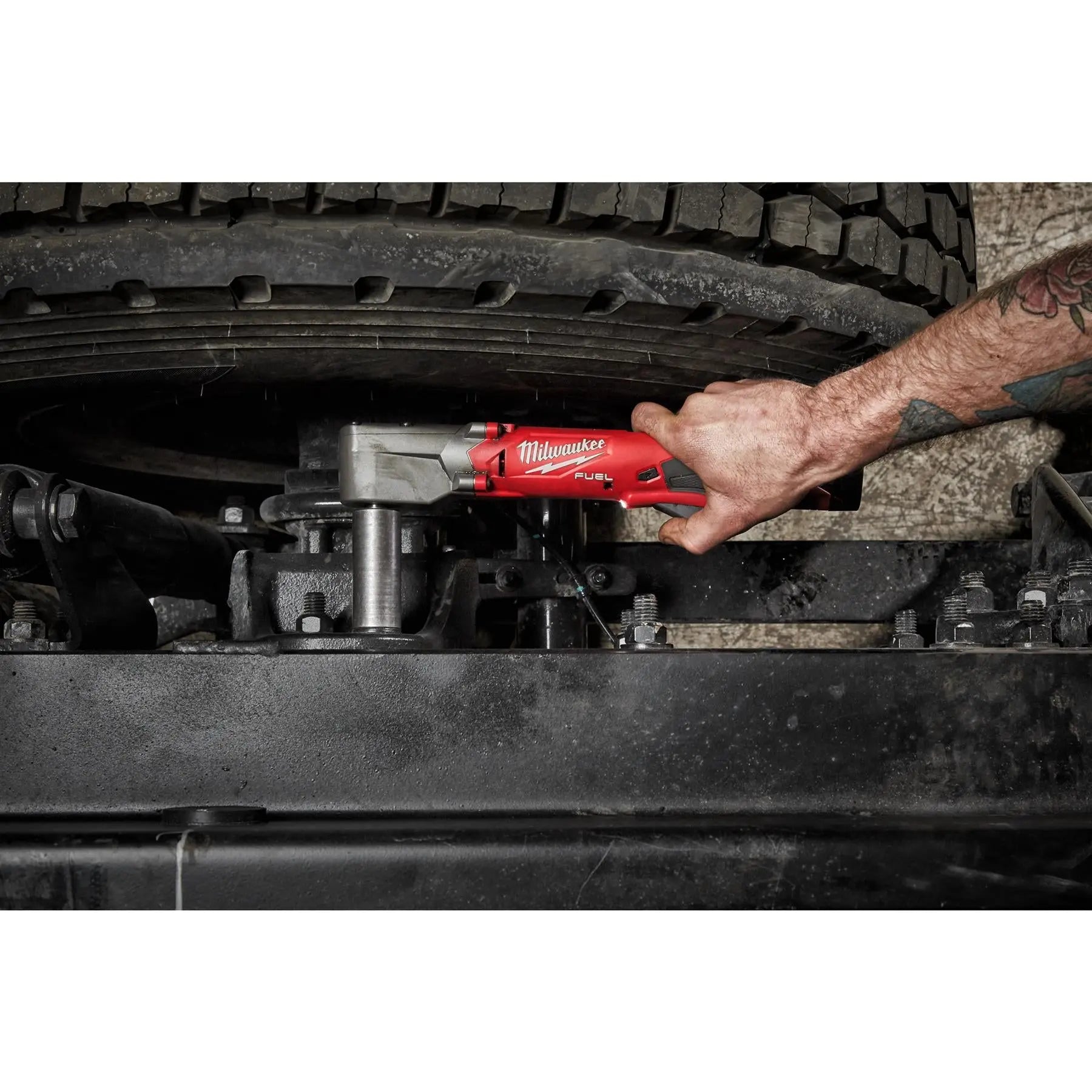 Milwaukee M12 12V Fuel 1/2" Right Angle Impact Wrench With Friction Ring Bare Unit M12FRAIWF12-0  White Rose Tools