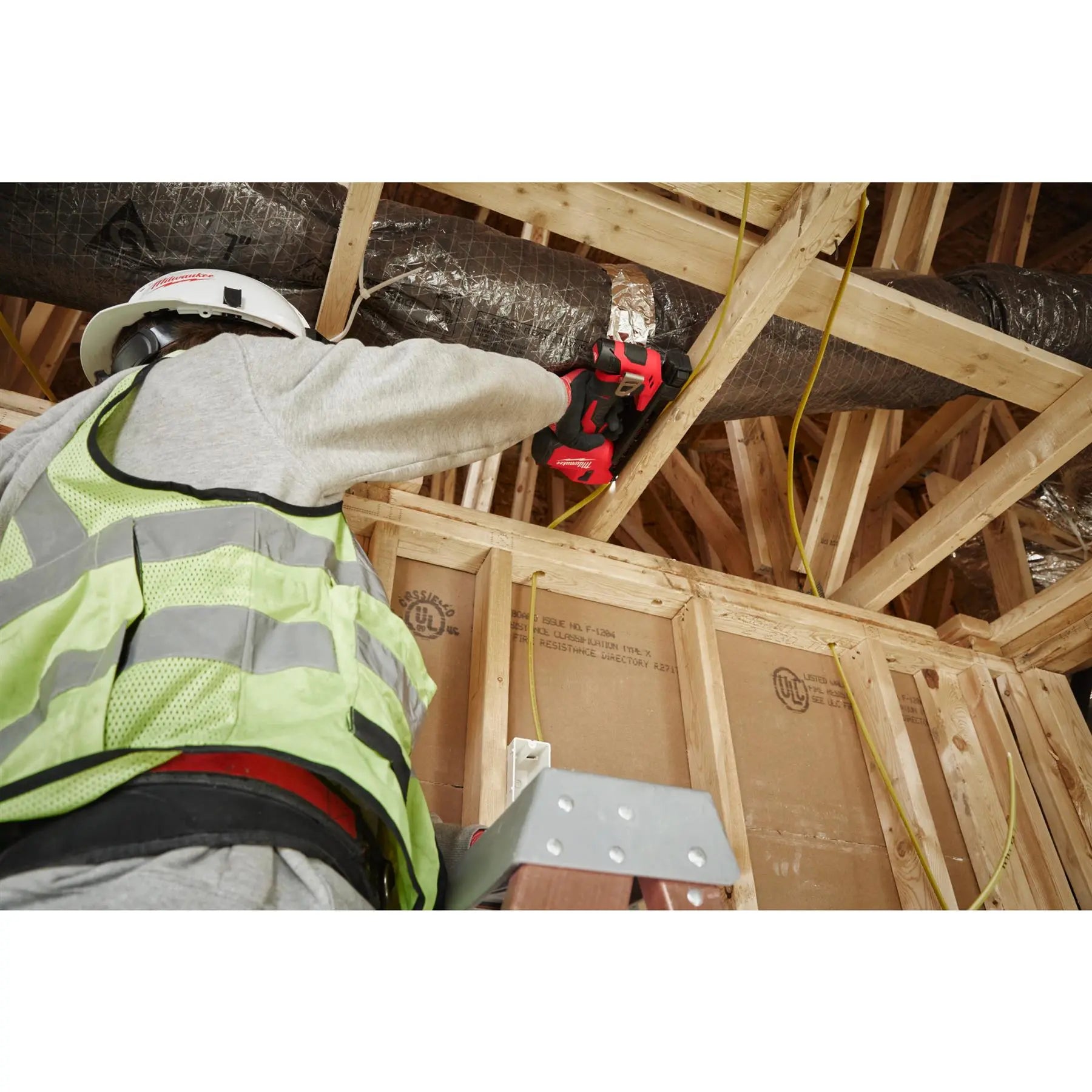 Milwaukee M12 12V Sub Compact Cordless Cable Stapler Bare Unit M12BCST-0  White Rose Tools