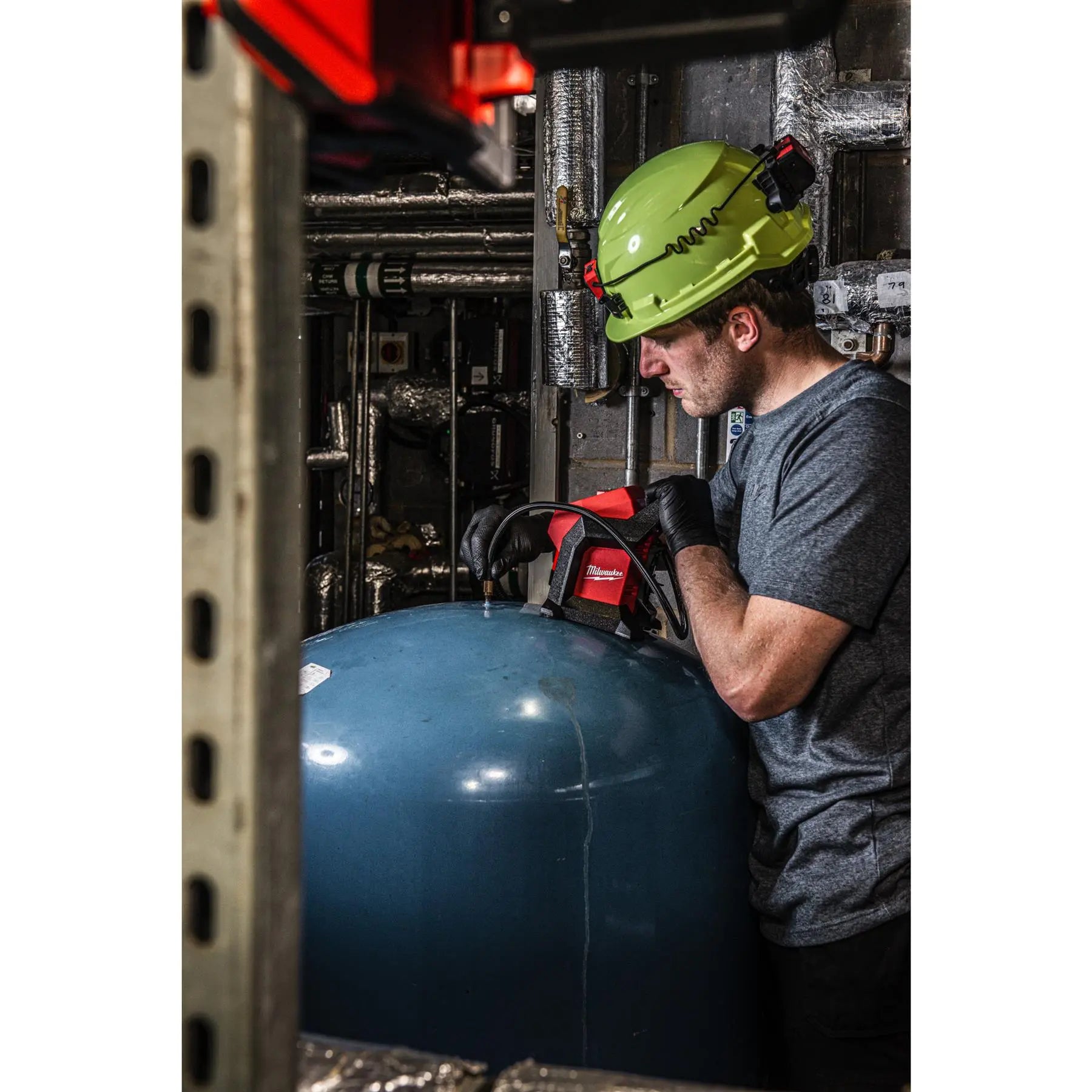 Milwaukee M12 12V Sub Compact Cordless Inflator Bare Unit M12BI-0  White Rose Tools