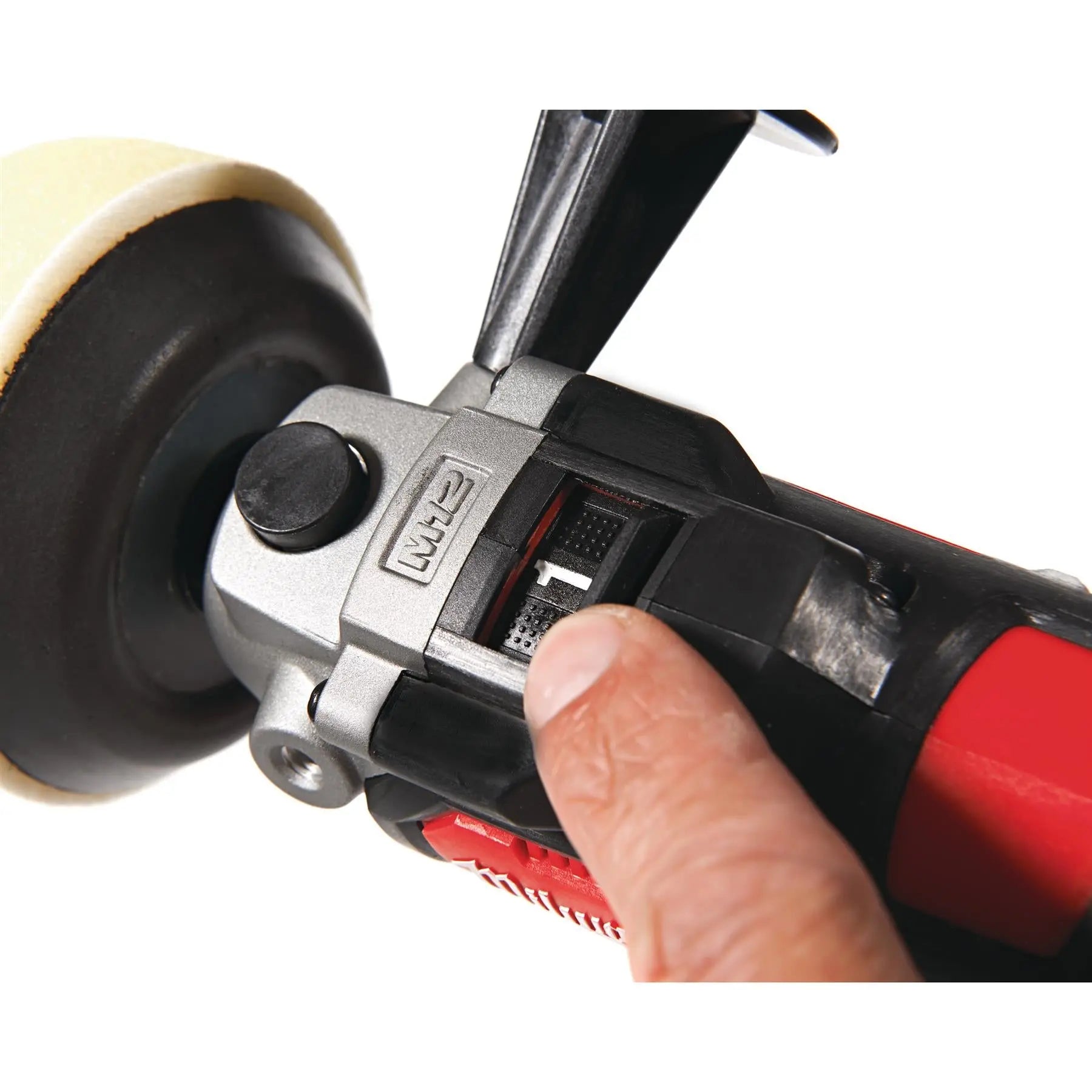 Milwaukee M12 12V Sub Compact Cordless Polisher Sander Bare Unit M12BPS-0  White Rose Tools
