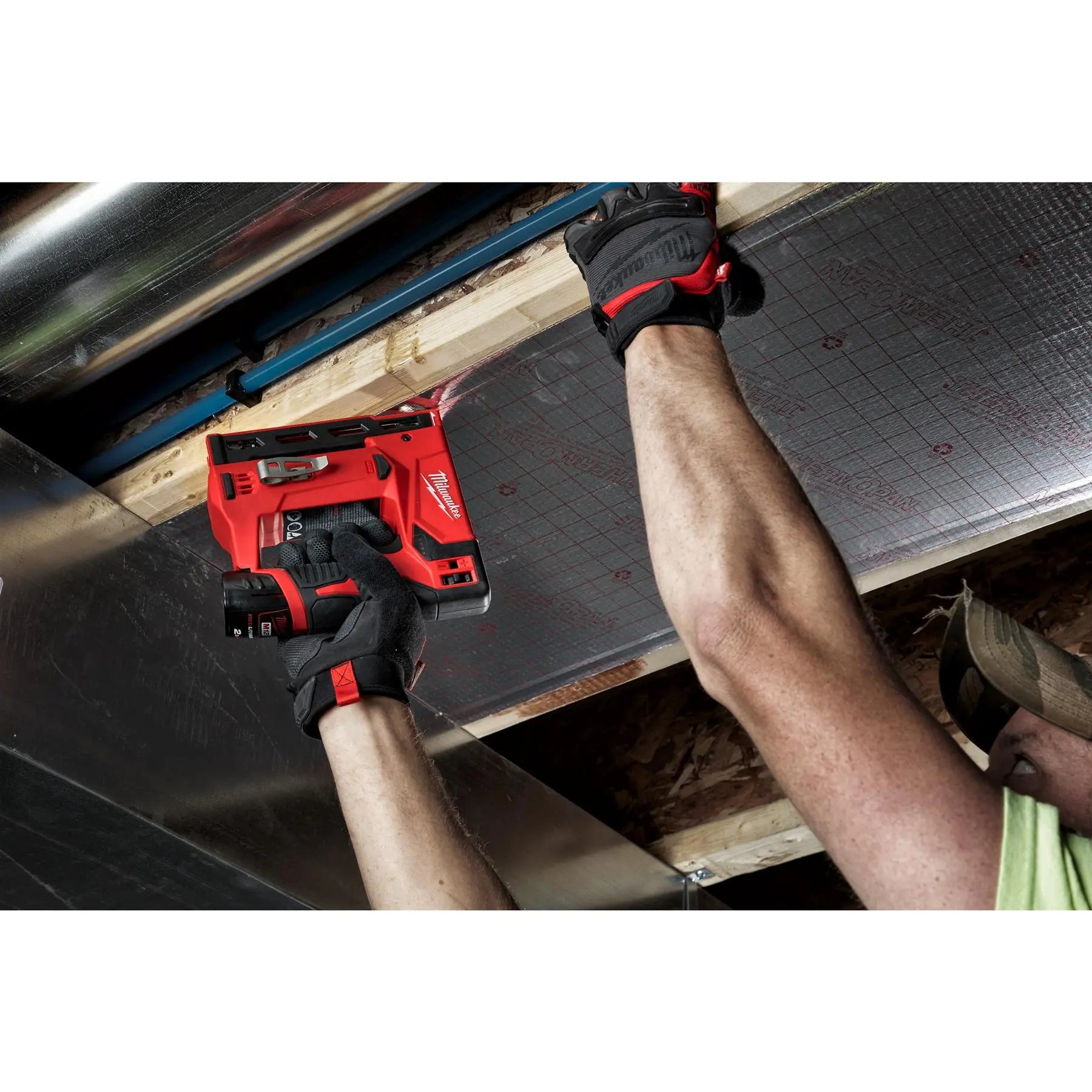 Milwaukee M12 12V Sub Compact Cordless Stapler Bare Unit M12BST-0  White Rose Tools
