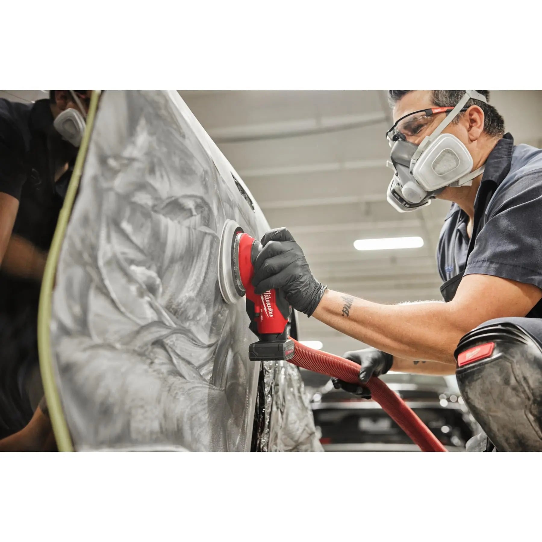 Milwaukee M12 Fuel 12V 150mm Cordless Random Orbital Sander with 5mm Orbit Bare Unit M12FROS5-0  White Rose Tools