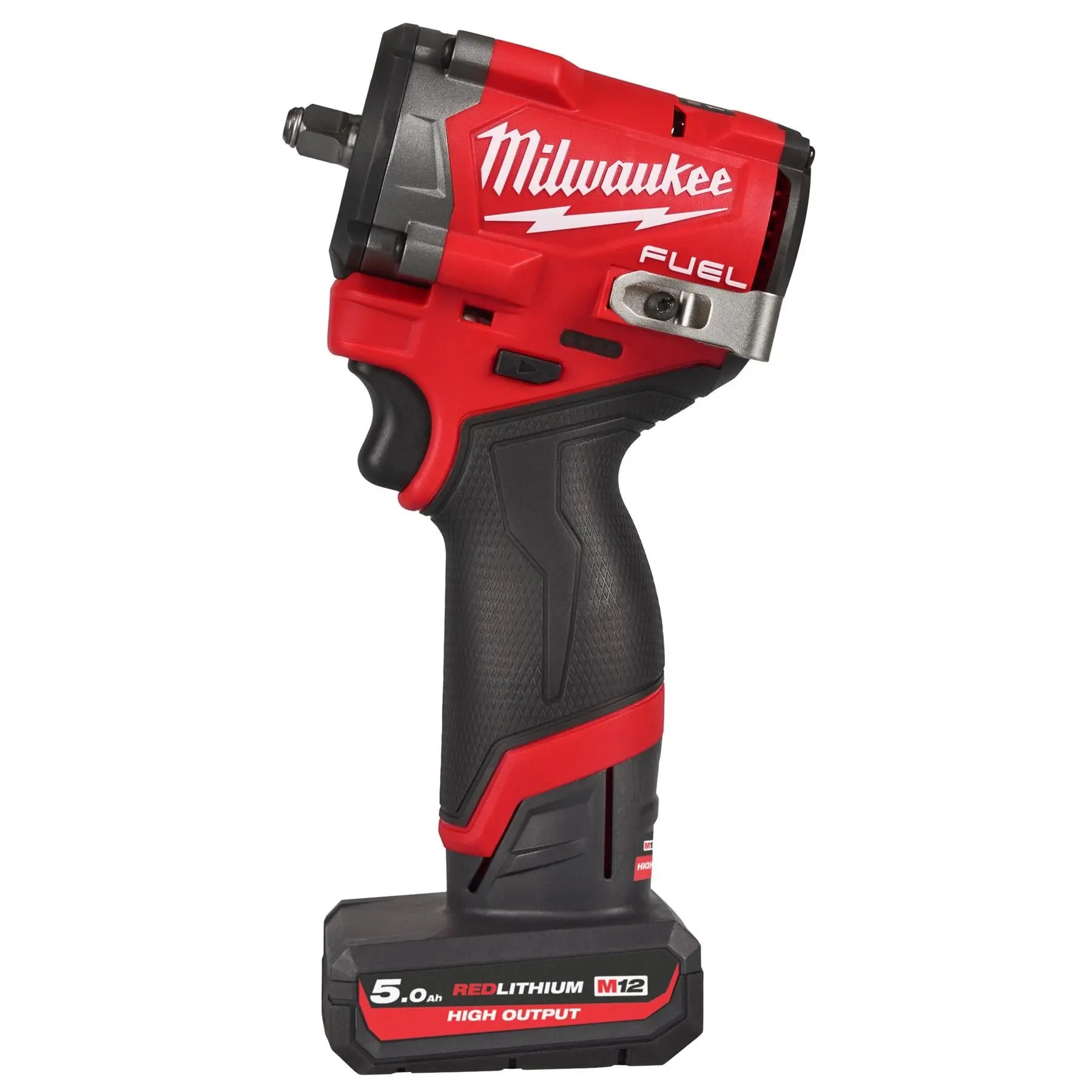 Milwaukee M12 Fuel 12V 3/8" Drive Cordless Compact Impact Wrench Friction Ring 2 x 5Ah HO Battery + Charger M12FCIWF38G3-502X  White Rose Tools