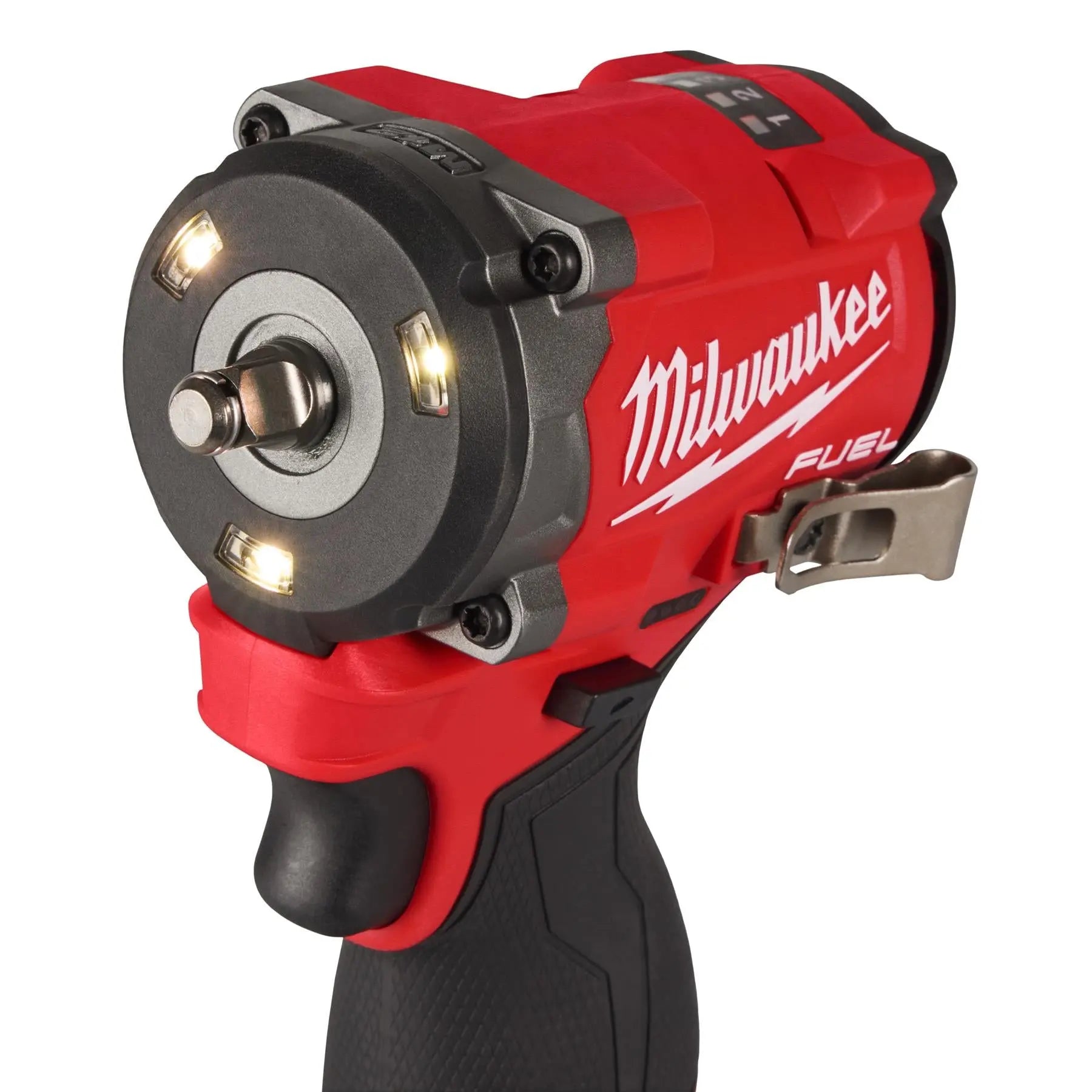 Milwaukee M12 Fuel 12V 3/8" Drive Cordless Compact Impact Wrench Friction Ring 2 x 5Ah HO Battery + Charger M12FCIWF38G3-502X  White Rose Tools