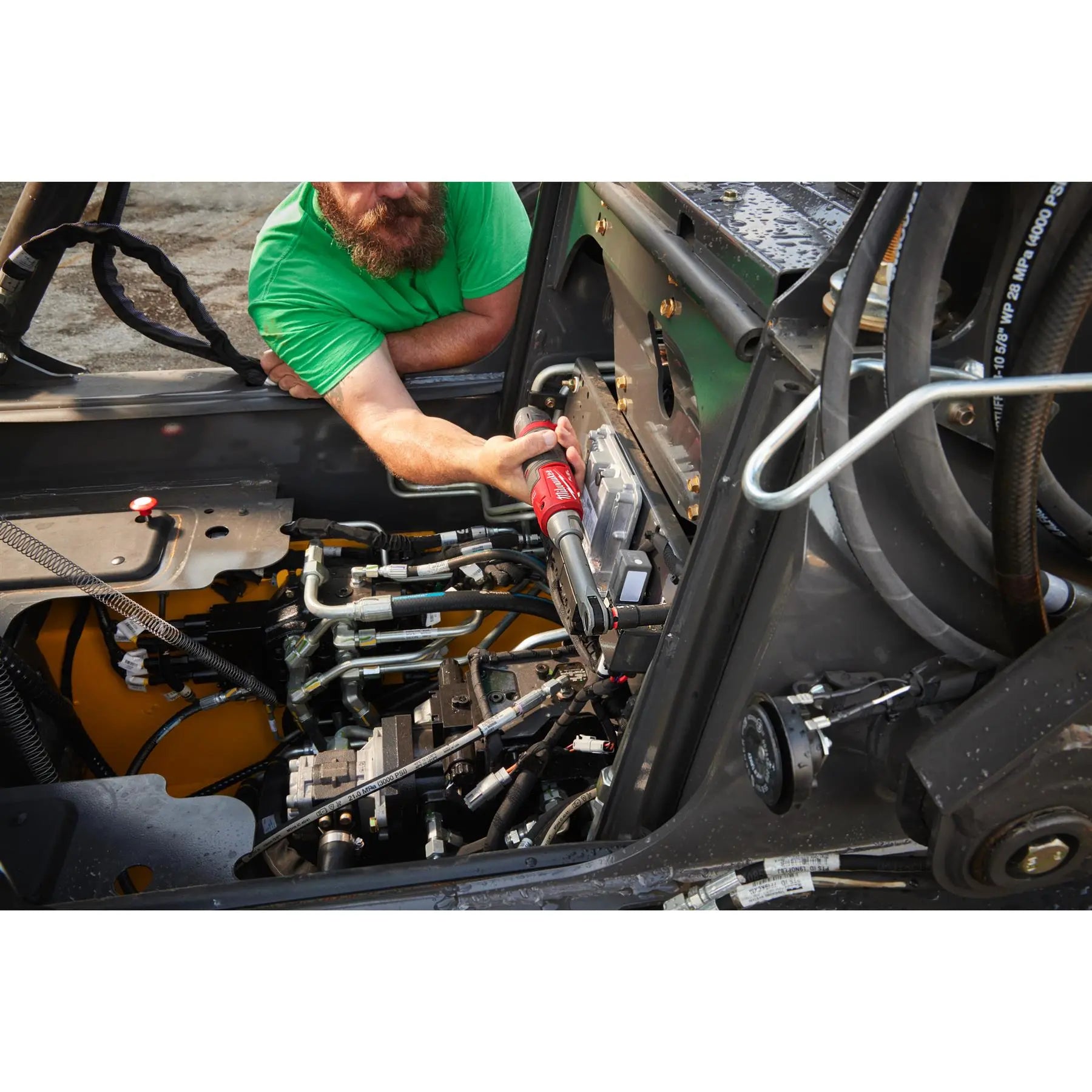 Milwaukee M12 Fuel 12V 3/8" Drive Cordless Extended Reach High Speed Ratchet Bare Unit M12FHIR38LR-0  White Rose Tools