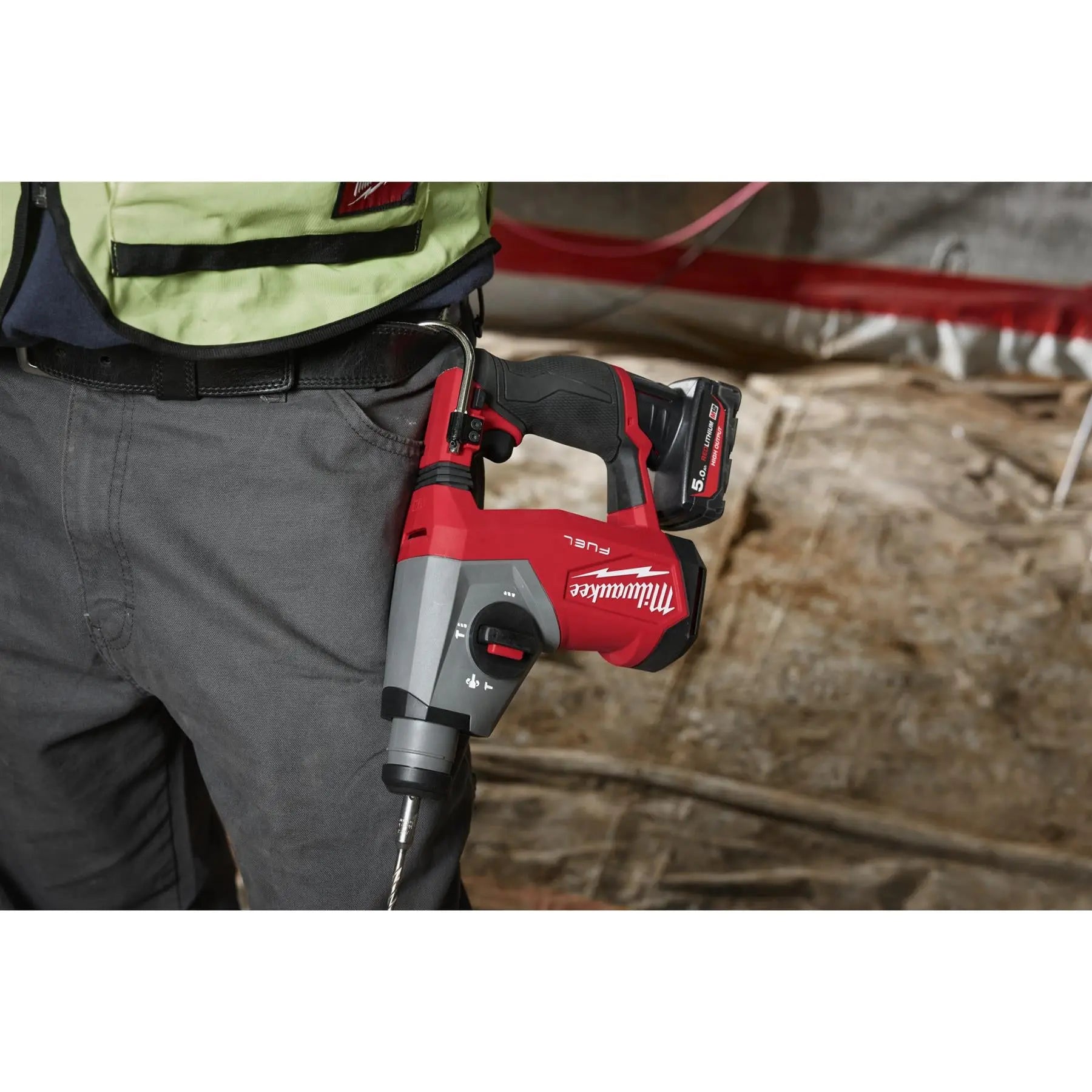 Milwaukee M12 Fuel 12V Compact 16mm Cordless SDS Plus Hammer Drill Bare Unit M12FHAC16-0  White Rose Tools