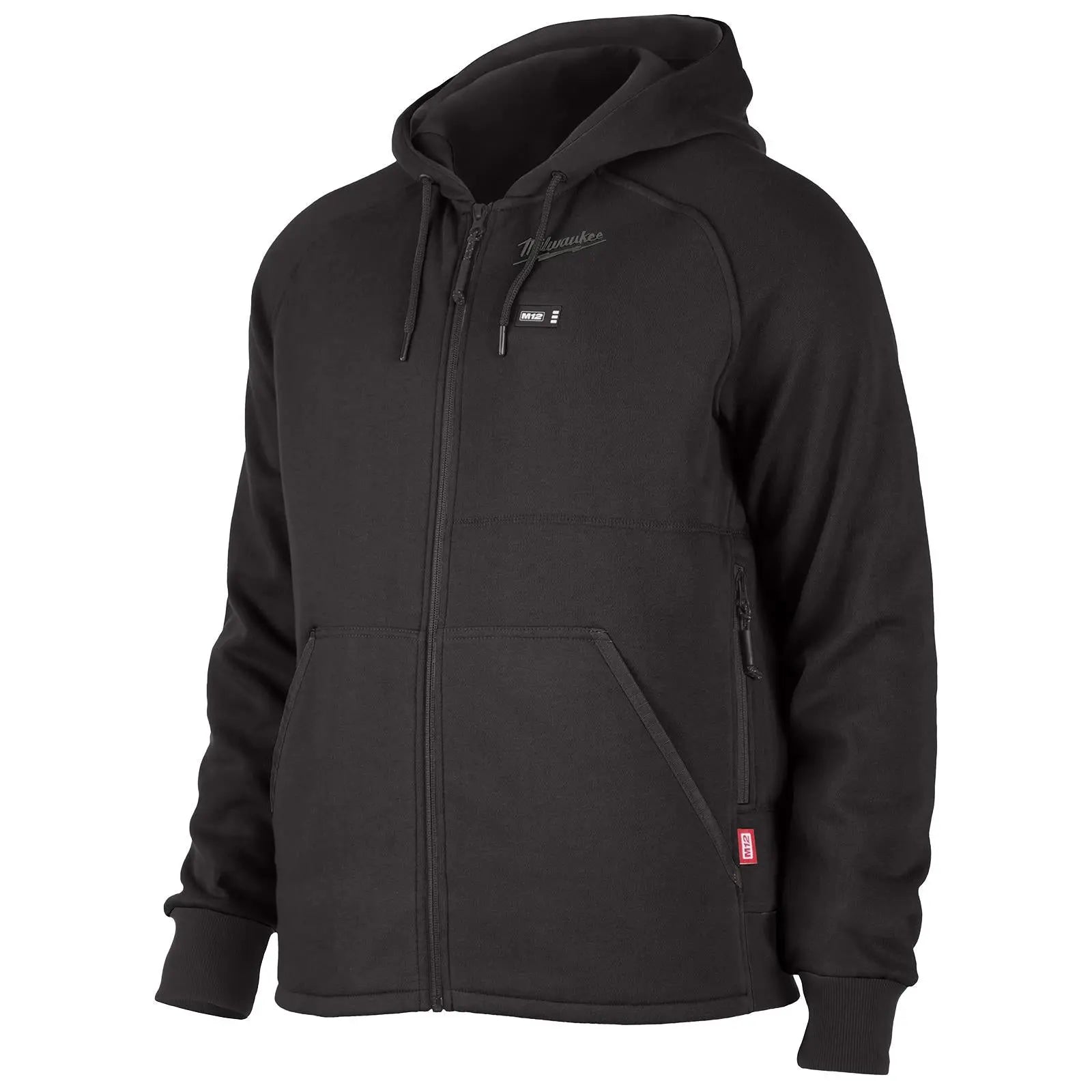 Milwaukee M12 Heated Hoodie Black Bare Unit M12HHBL4-0  White Rose Tools