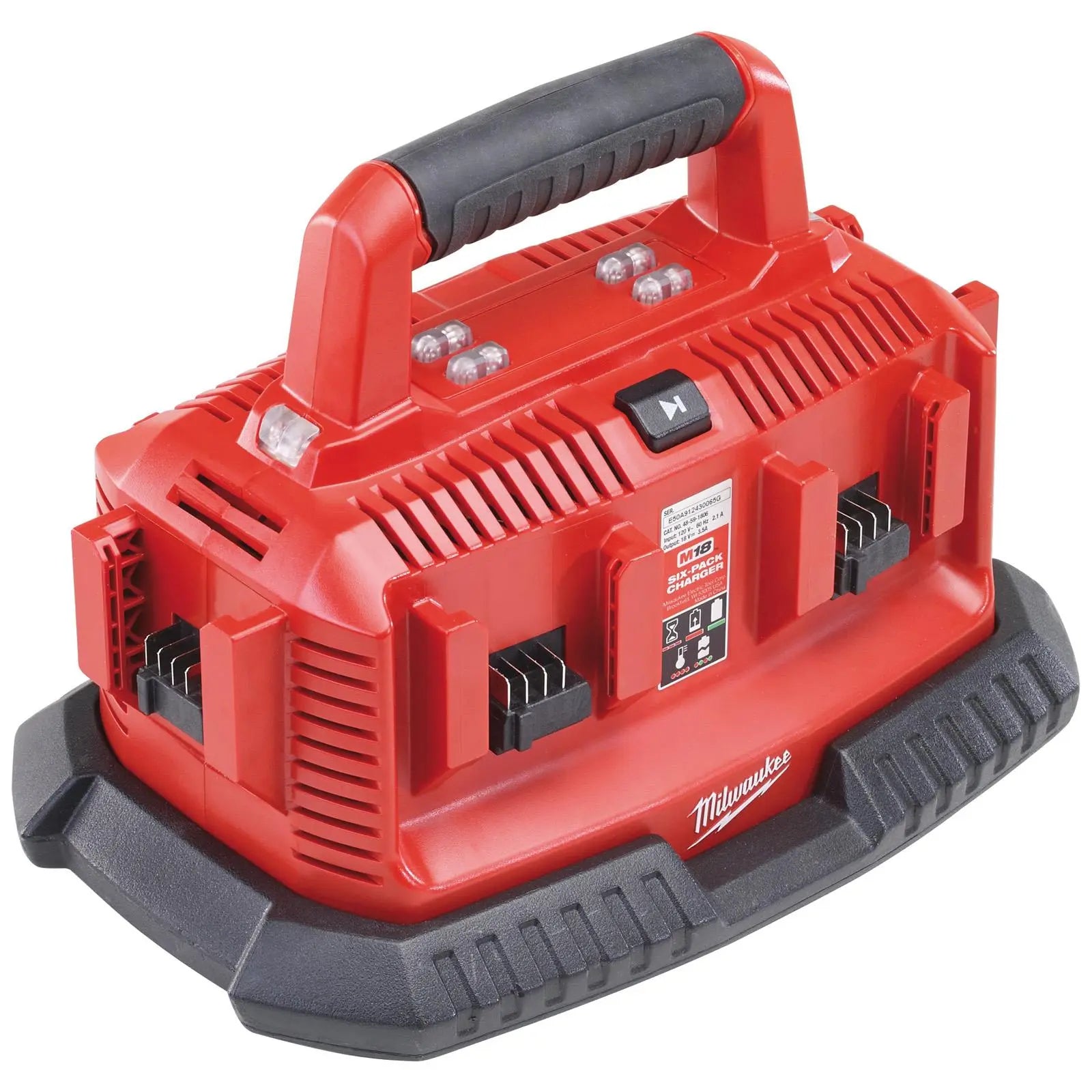 Milwaukee M14-M18 Multibay Battery Charger 240V GB M1418C6  White Rose Tools