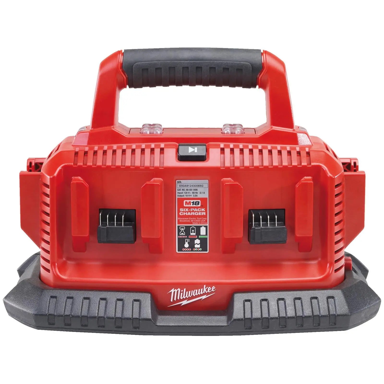 Milwaukee M14-M18 Multibay Battery Charger 240V GB M1418C6  White Rose Tools