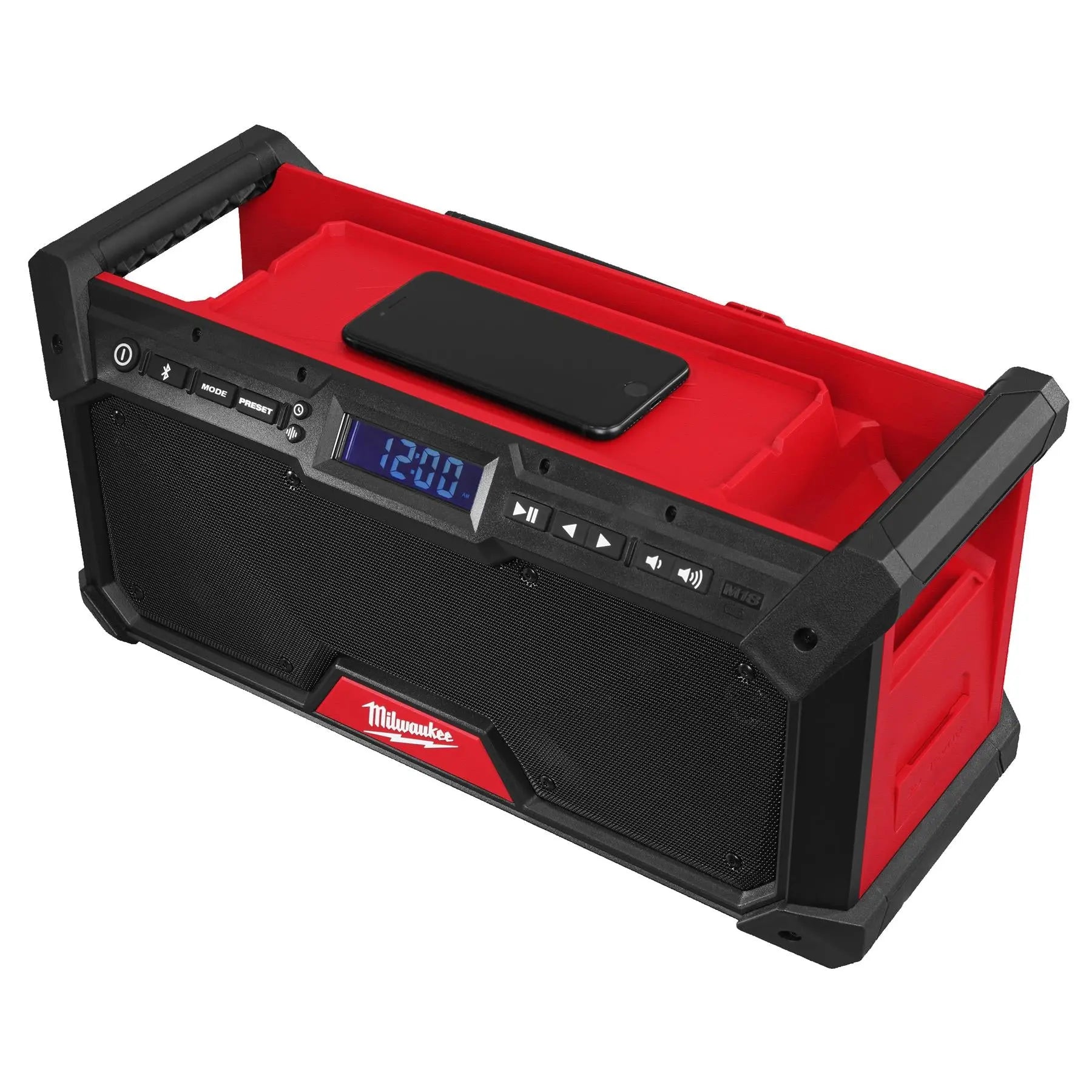 Milwaukee M18 18V Cordless Jobsite Radio DAB+ Bare Unit M18RADDAB+G2-0  White Rose Tools