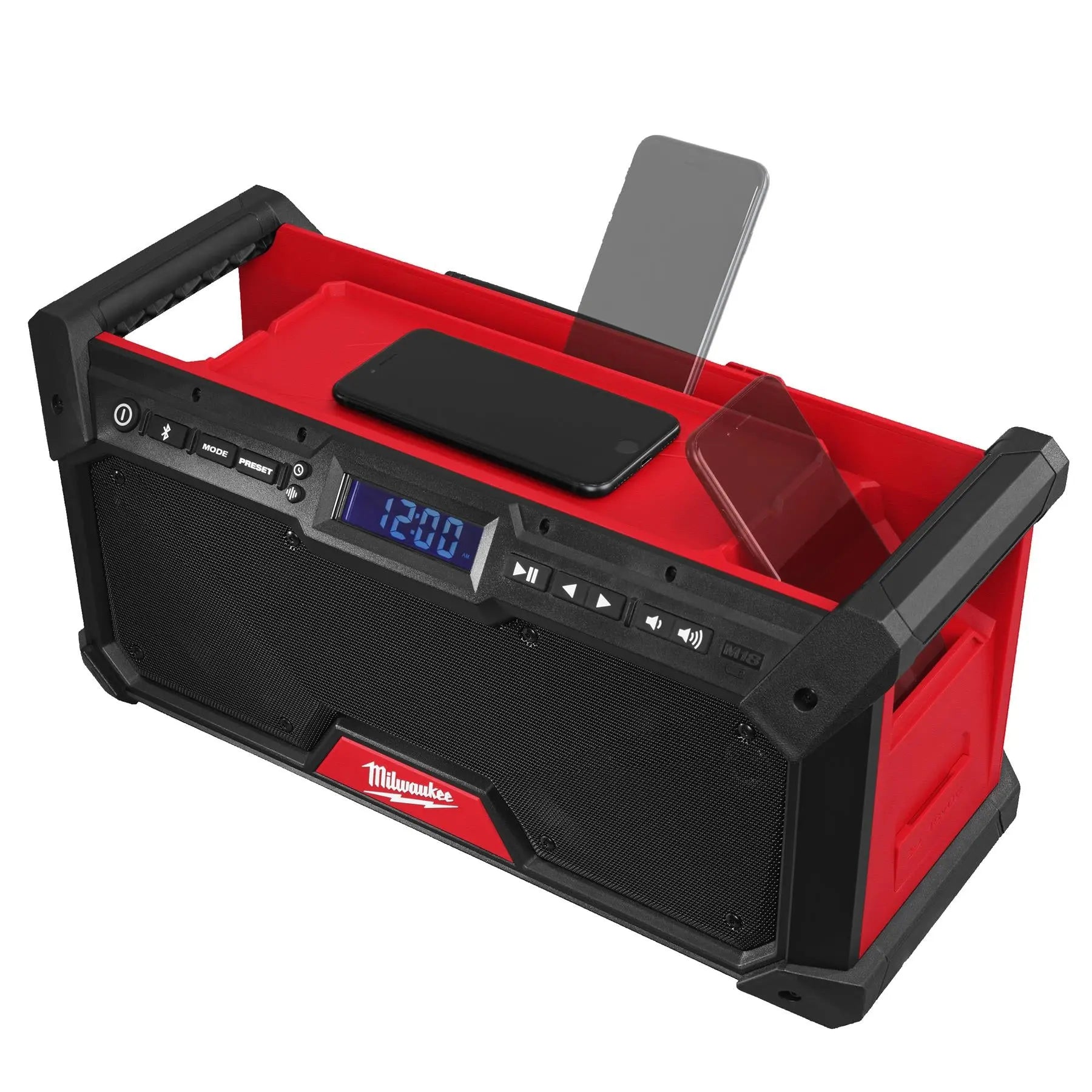 Milwaukee M18 18V Cordless Jobsite Radio DAB+ Bare Unit M18RADDAB+G2-0  White Rose Tools