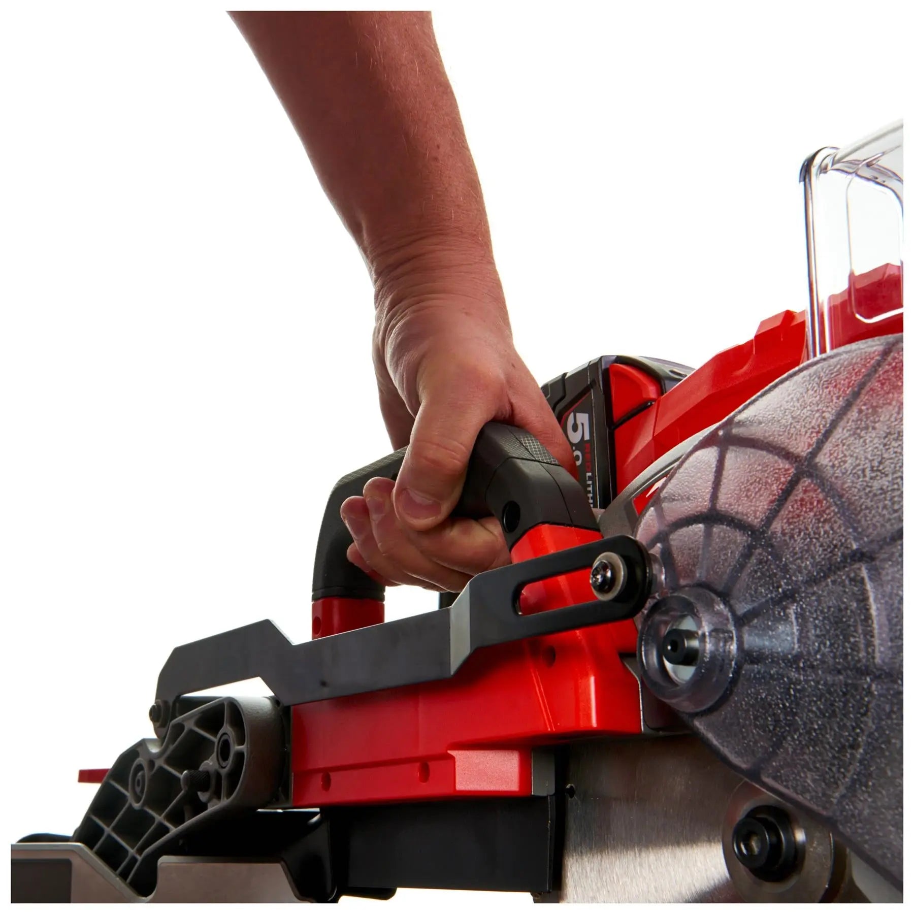 Milwaukee M18 18V FUEL 254mm Mitre Saw Cordless Chop Saw Bare Unit M18FMS254-0  White Rose Tools