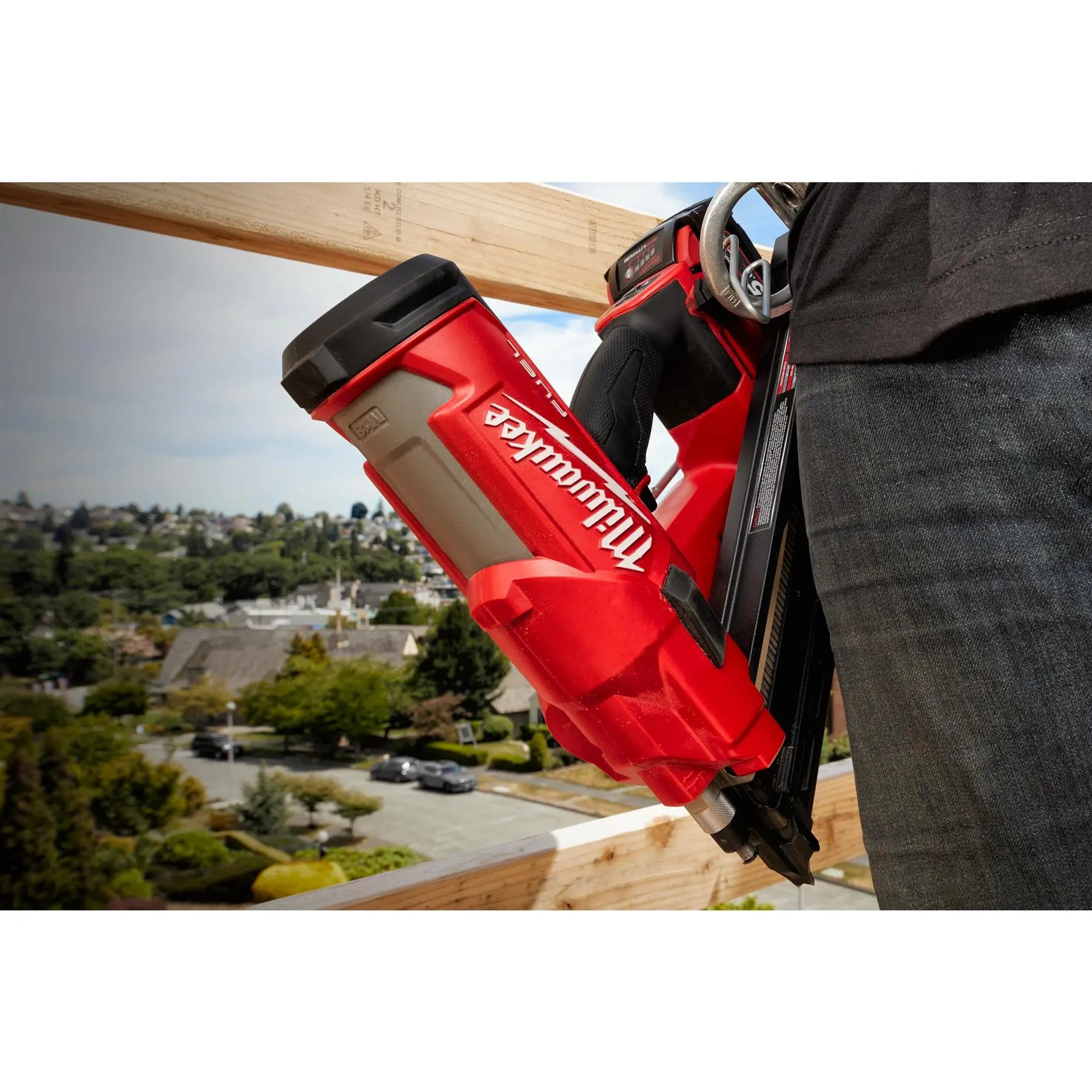 Milwaukee M18 18V FUEL Framing Nailer 50-90mm Nails 2-Mode 30-34° In Kitbox Bare Unit M18FFN-0C  White Rose Tools