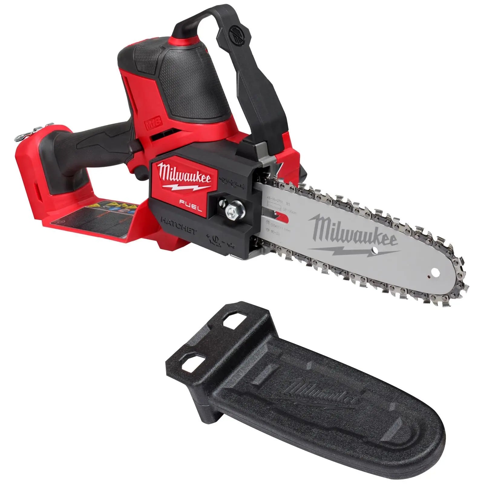 Milwaukee M18 18V FUEL HATCHET Pruning Saw 20cm Brushless Bare Unit M18FHS20-0  White Rose Tools