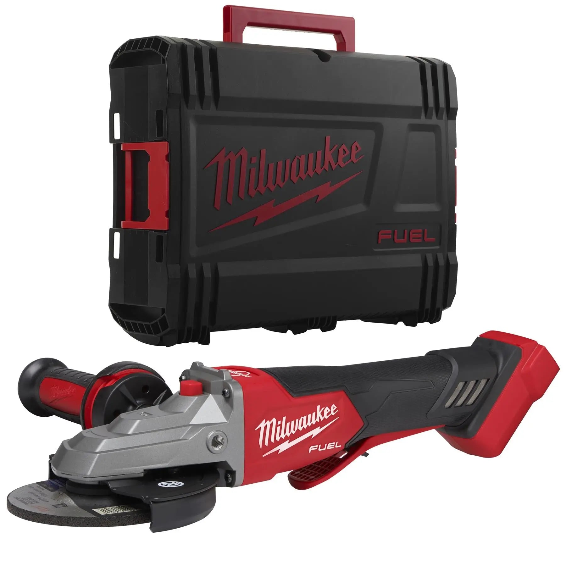 Milwaukee M18 18V Fuel 125mm Flathead Braking Cordless Angle Grinder with Paddle Switch Bare Unit M18FSAGF125XPDB-0X  White Rose Tools