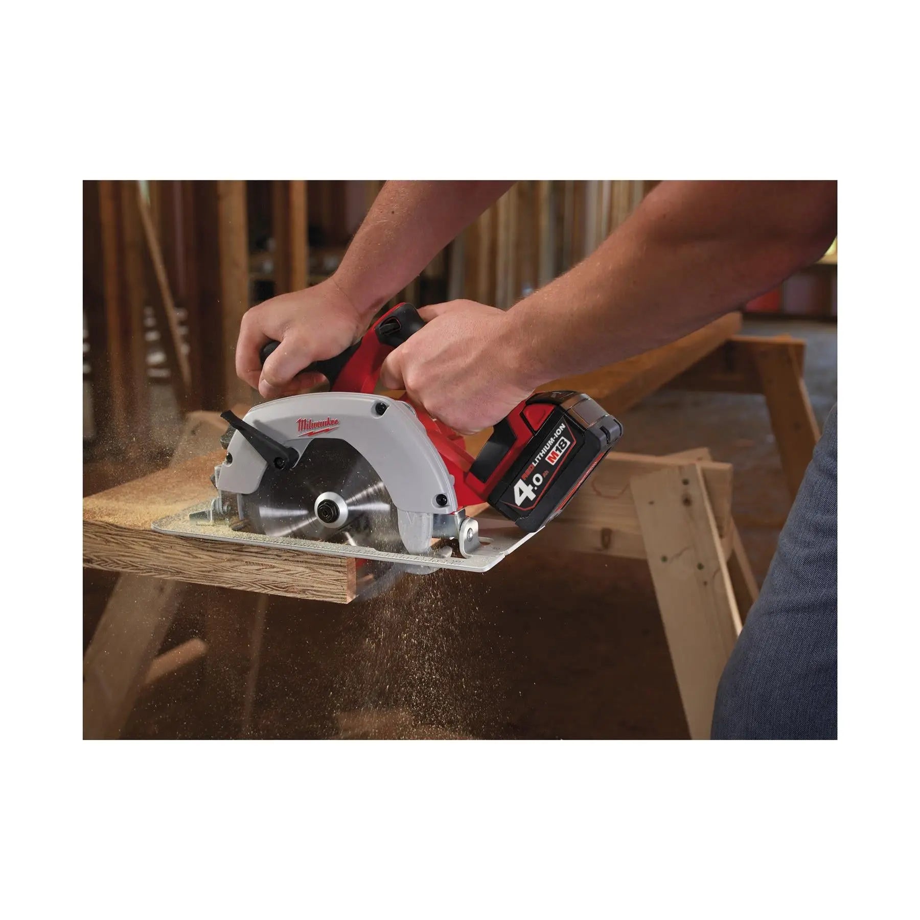 Milwaukee M18 18V Heavy Duty Circular Saw Wood & Plastic 165mm Bare Unit HD18CS-0  White Rose Tools