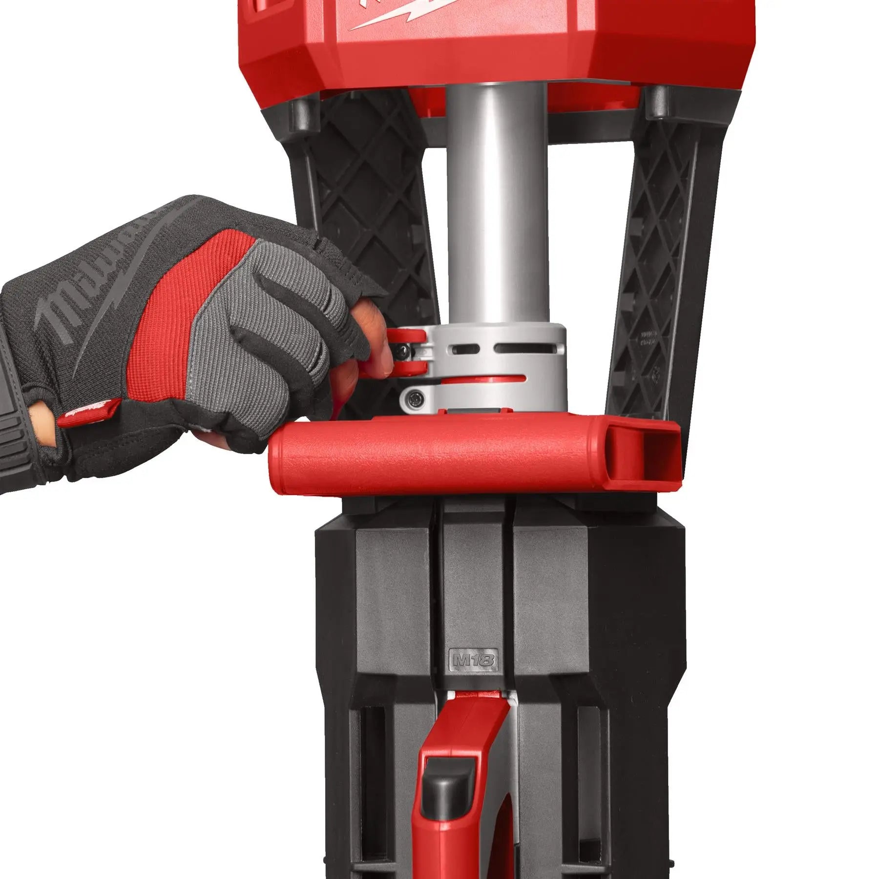 Milwaukee M18 18V LED Stand Light TRUEVIEW High Definition Lighting 2800 Lumens Bare Unit M18SAL2-0  White Rose Tools