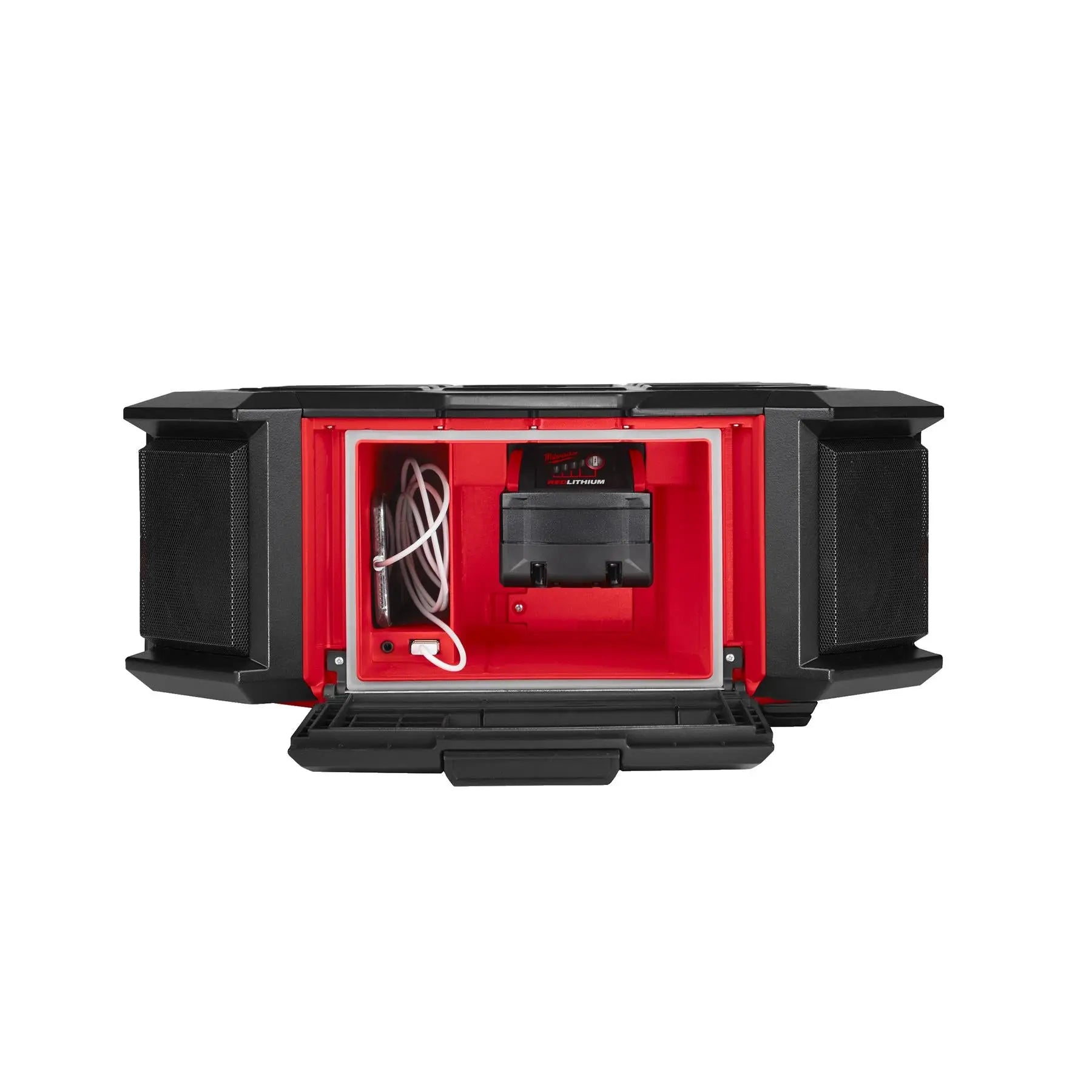 Milwaukee M18 18V PACKOUT Radio Charger DAB+ AM/FM Bare Unit M18PRCDAB+-0  White Rose Tools