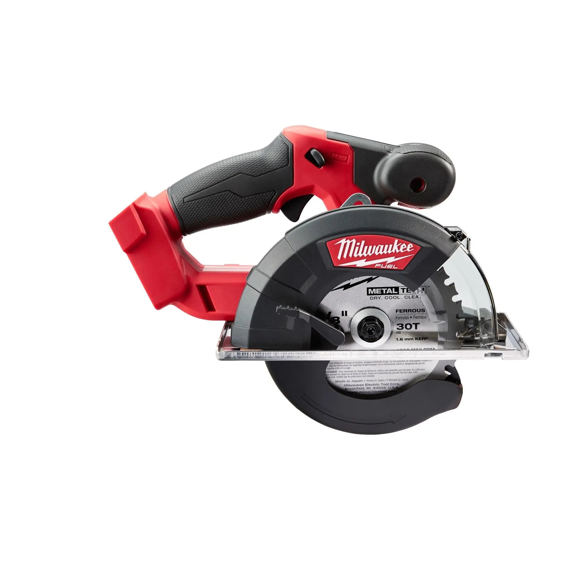 Milwaukee M18 Fuel 18V 57mm Metal Cordless Circular Saw 150mm Blade Bare Unit M18FMCS-0  White Rose Tools