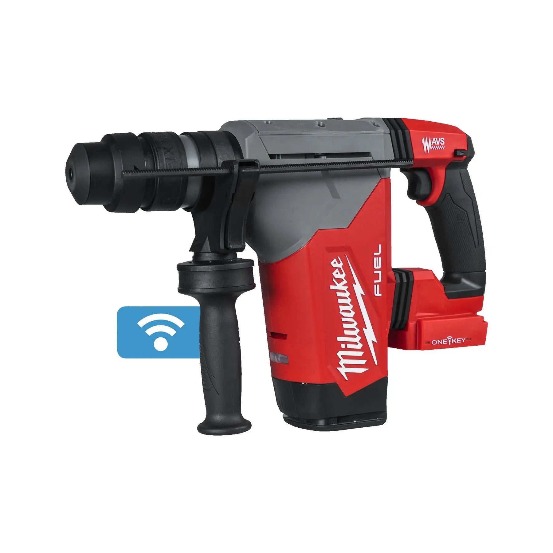 Milwaukee M18 Fuel 18V One-Key 4 Mode 32mm Cordless SDS Plus Hammer Drill Fixtec Chuck HD Box Bare Unit M18ONEFHPX-0X  White Rose Tools