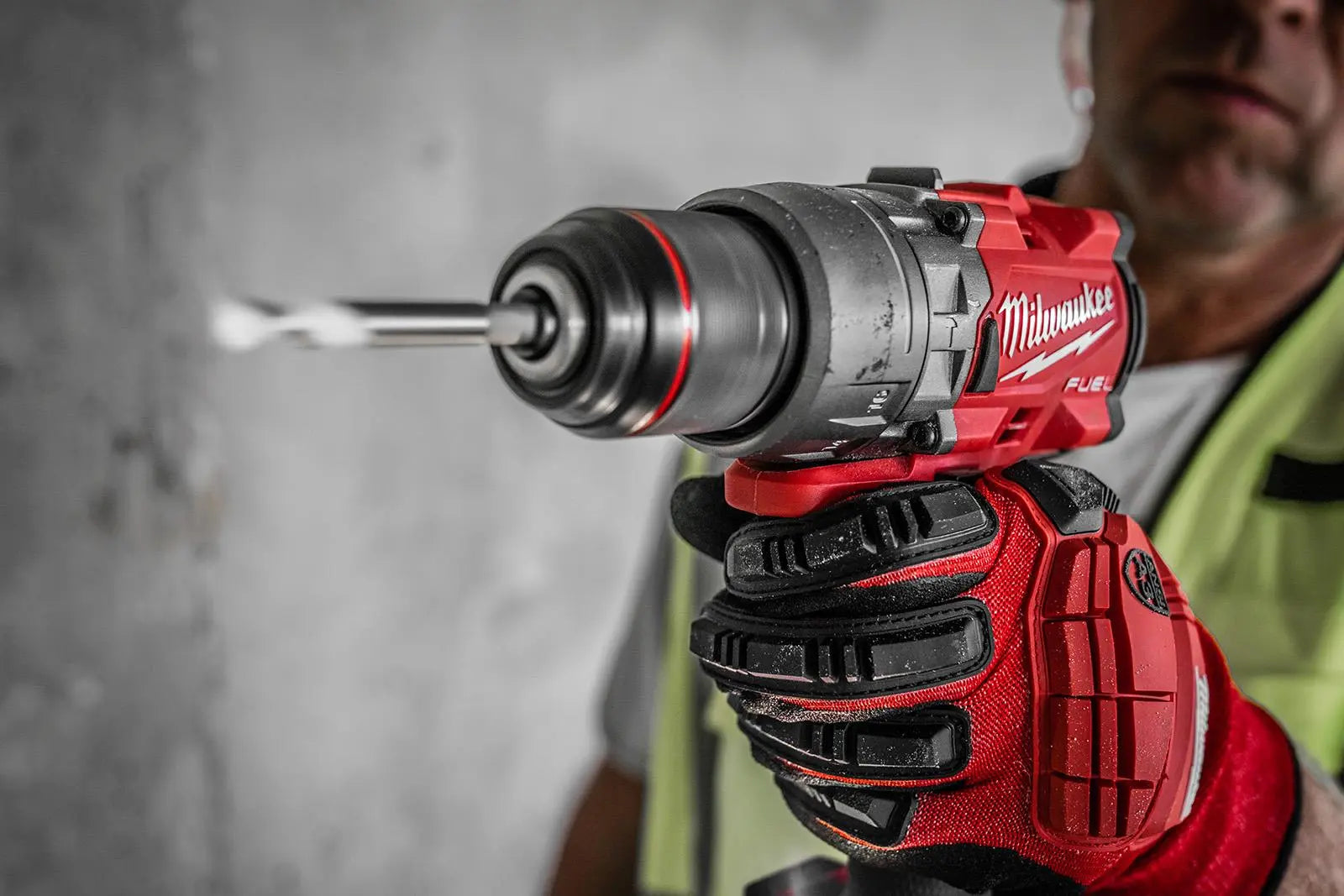 Milwaukee M18 Fuel 18V Percussion Cordless Combi Drill 2 x 5Ah Batteries and Charger M18FPD3-502X  White Rose Tools