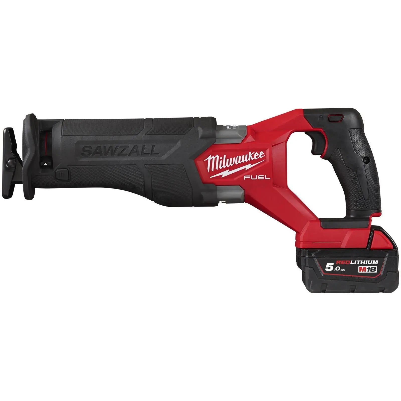 Milwaukee M18 Fuel 18V SAWZALL Cordless Reciprocating Saw 5.0Ah Battery Charger HD Box M18FSZ-501X  White Rose Tools