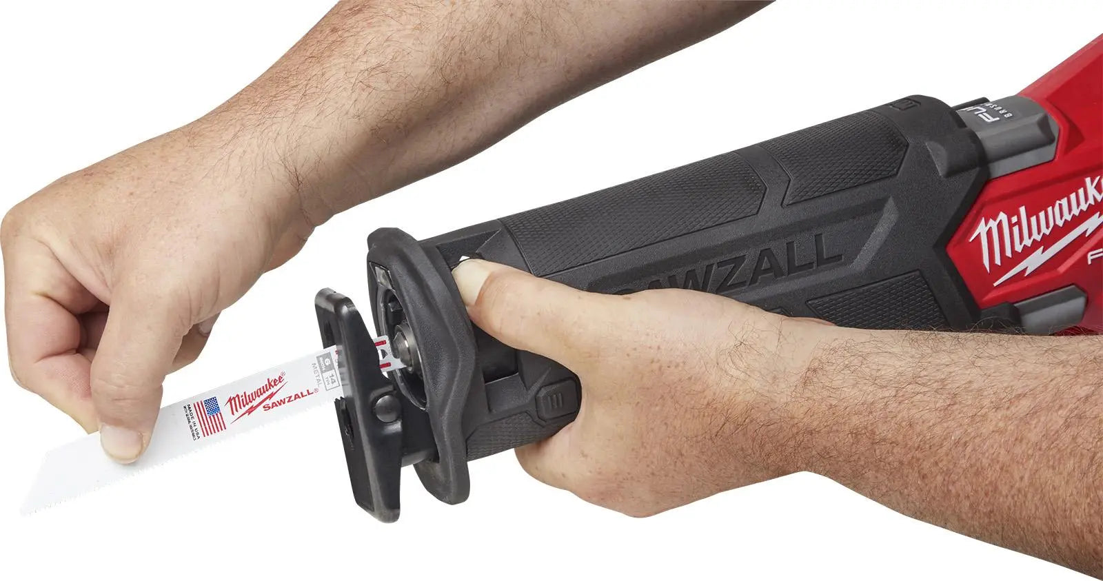 Milwaukee M18 Fuel 18V SAWZALL Cordless Reciprocating Saw 5.0Ah Battery Charger HD Box M18FSZ-501X  White Rose Tools