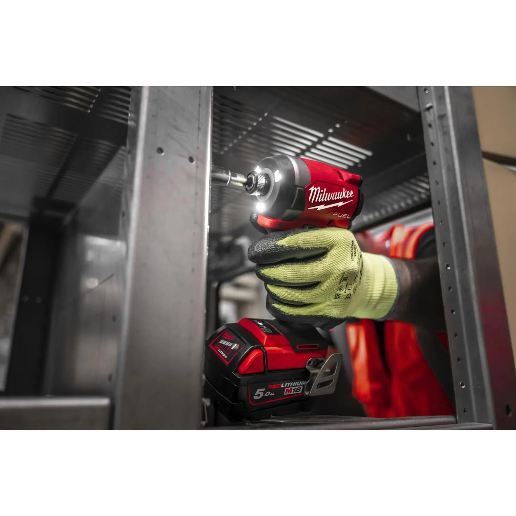 Milwaukee M18 Fuel Powerpack Kit 18V Cordless Combi Drill + Impact Driver 2 x 5Ah Batteries + Charger M18FPP2A3-502X  White Rose Tools