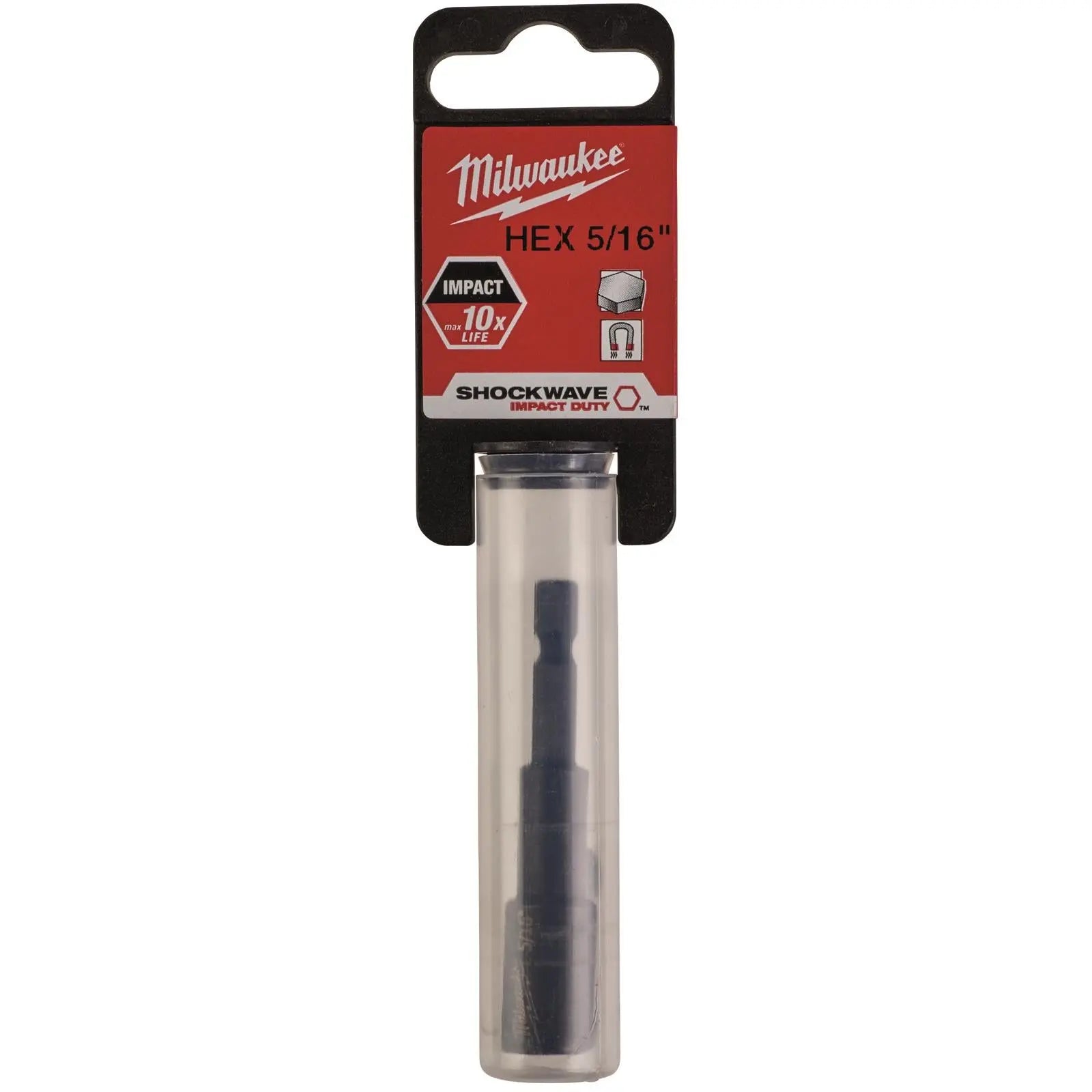 Milwaukee Magnetic Nut Driver Shockwave Impact Duty 1/4" Hex Shank Nut Runner 