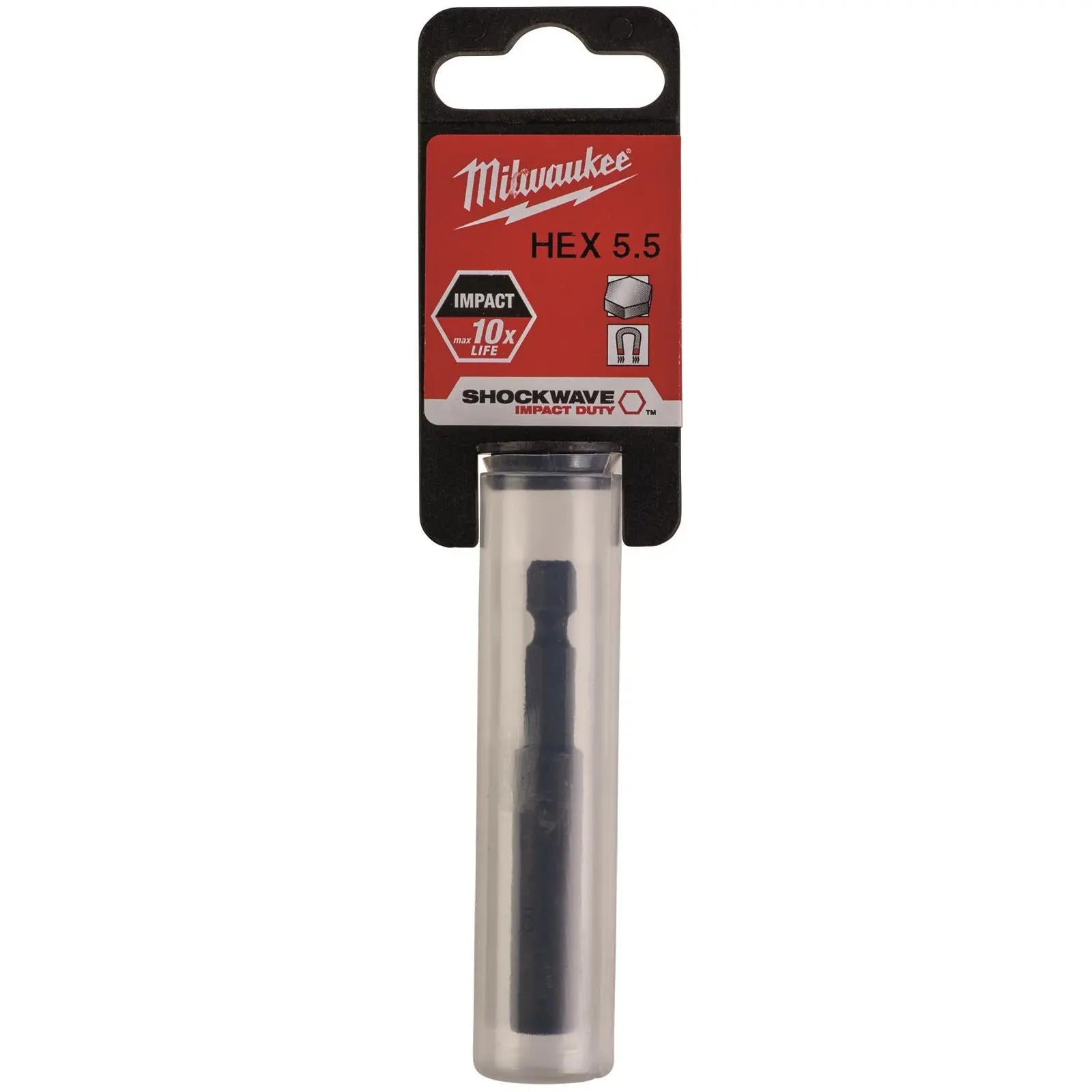 Milwaukee Magnetic Nut Driver Shockwave Impact Duty 1/4" Hex Shank Nut Runner 