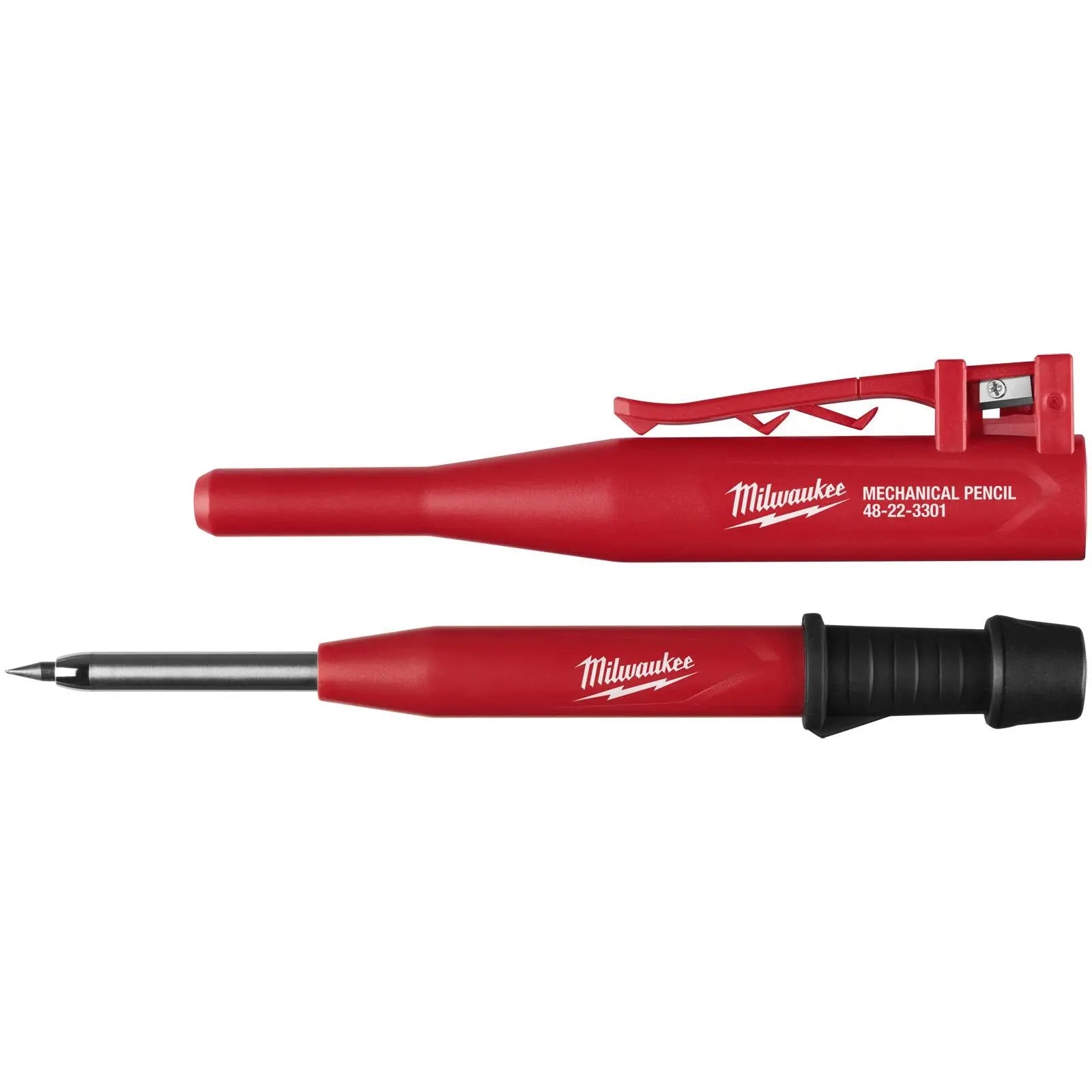 Milwaukee Mechanical Construction Pencil with 10 Pack Graphite Leads  White Rose Tools