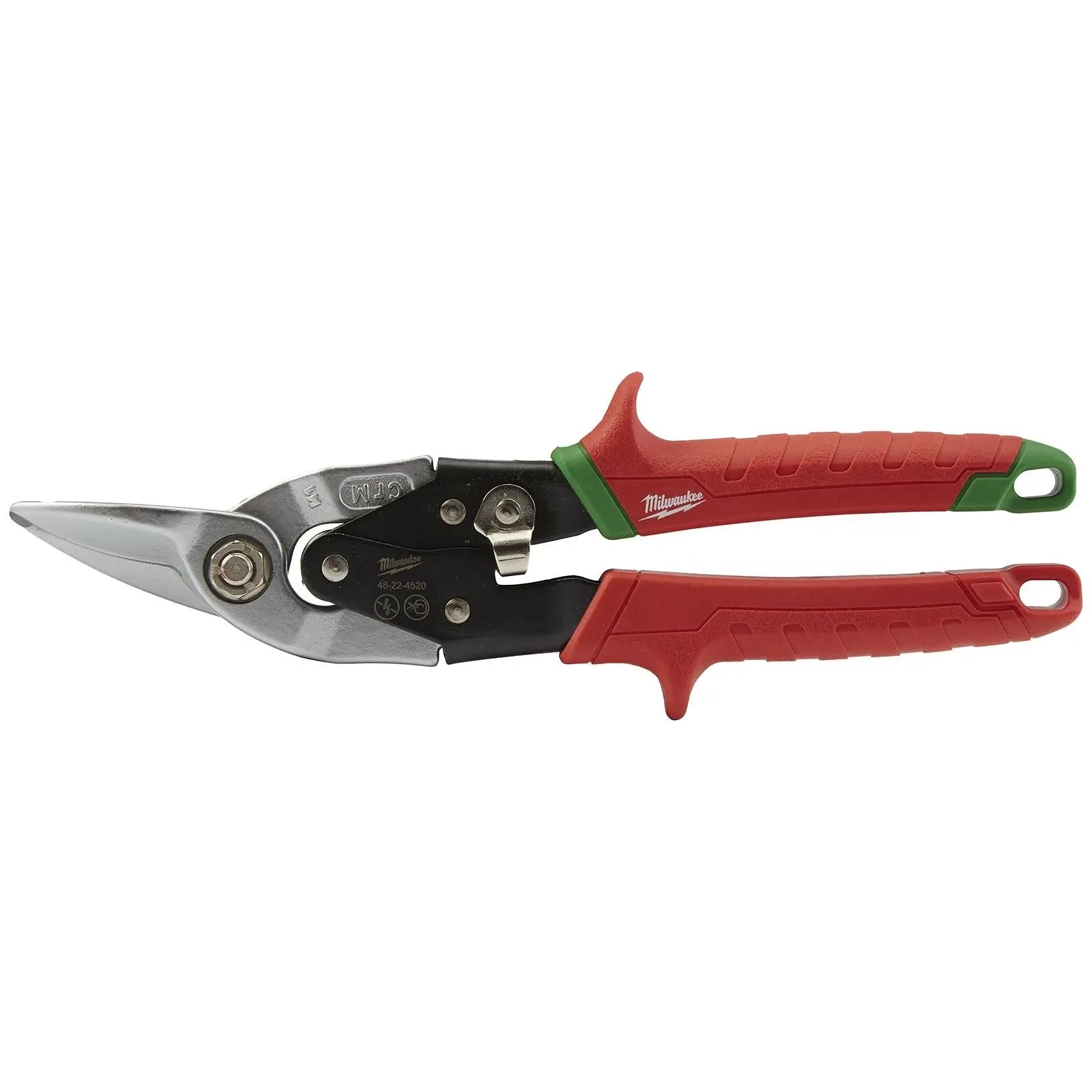 Milwaukee Metal Aviation Snips Right Cut 260mm 