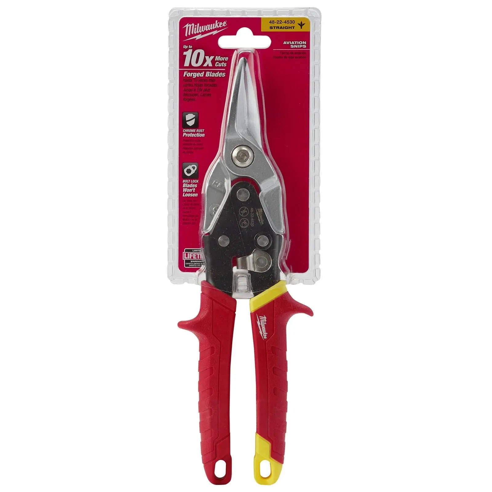 Milwaukee Metal Aviation Snips Straight 260mm 