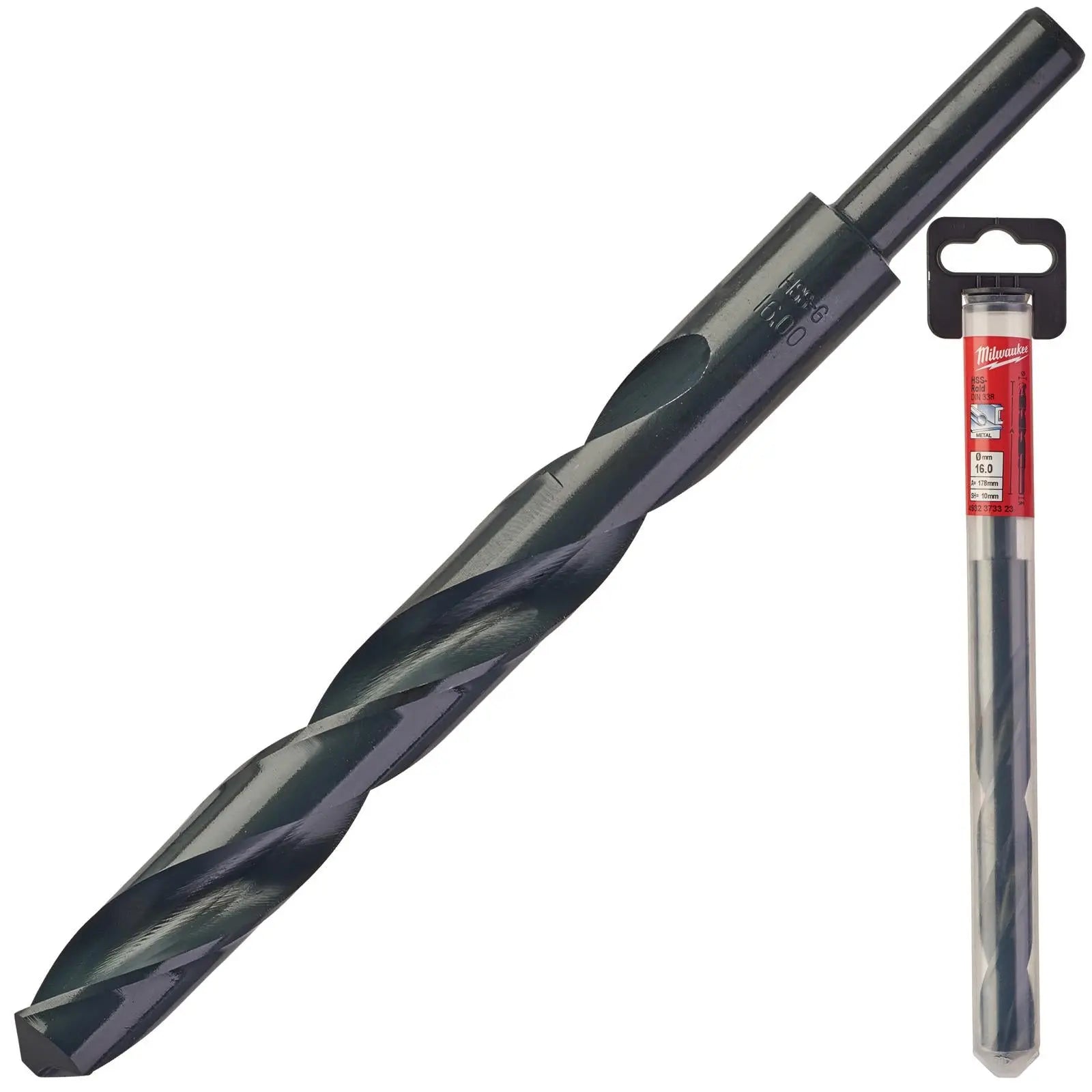 Milwaukee Metal Drill Bits HSS Rollforged with Reduced Shank DIN 338 