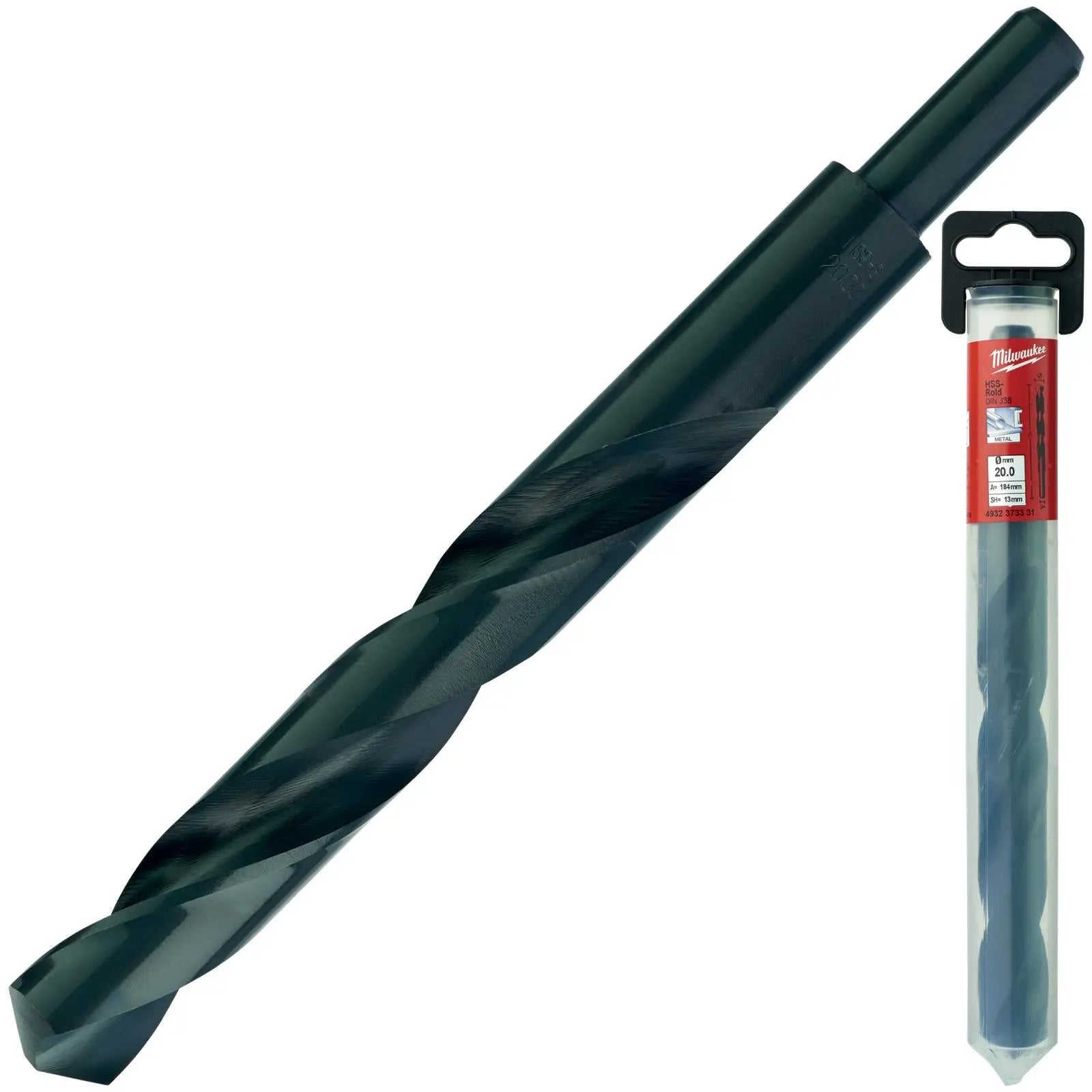Milwaukee Metal Drill Bits HSS Rollforged with Reduced Shank DIN 338 